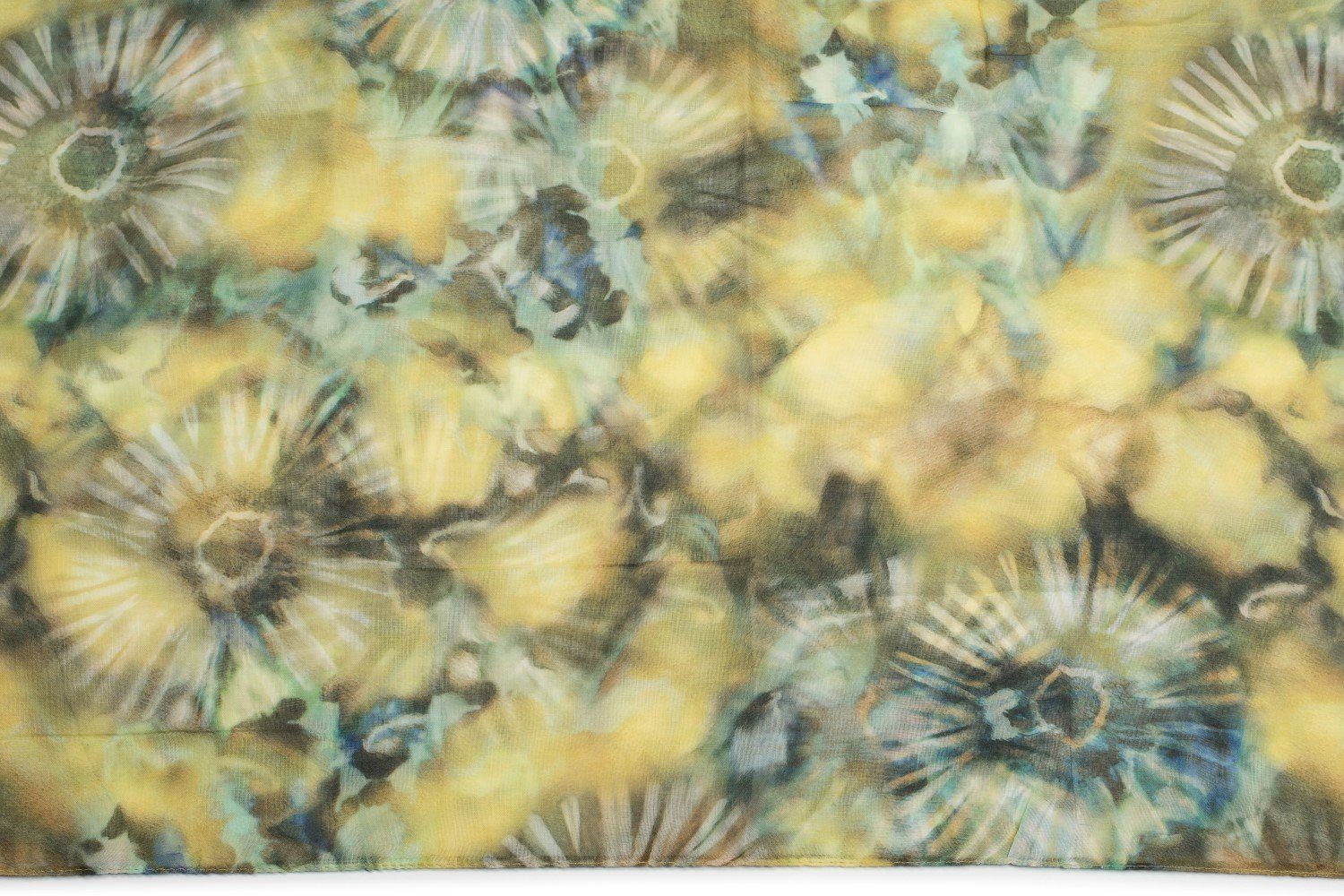Batik Gelb Loop Loop, styleBREAKER (1-St), Aquarell Blüten Schal