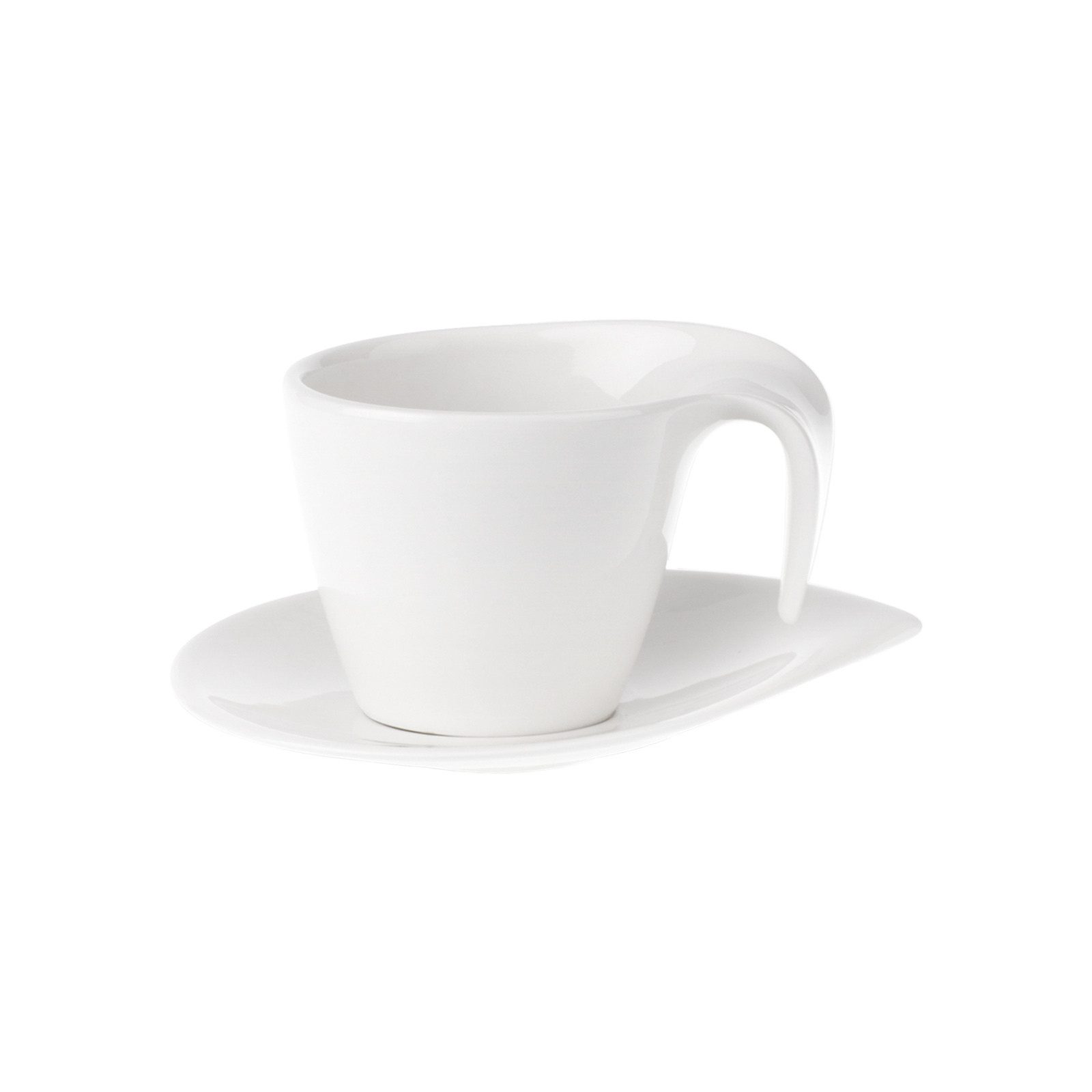 Villeroy & Boch Tasse Flow Kaffeetasse mit Untertasse 200 ml, 1-tlg., Porzellan