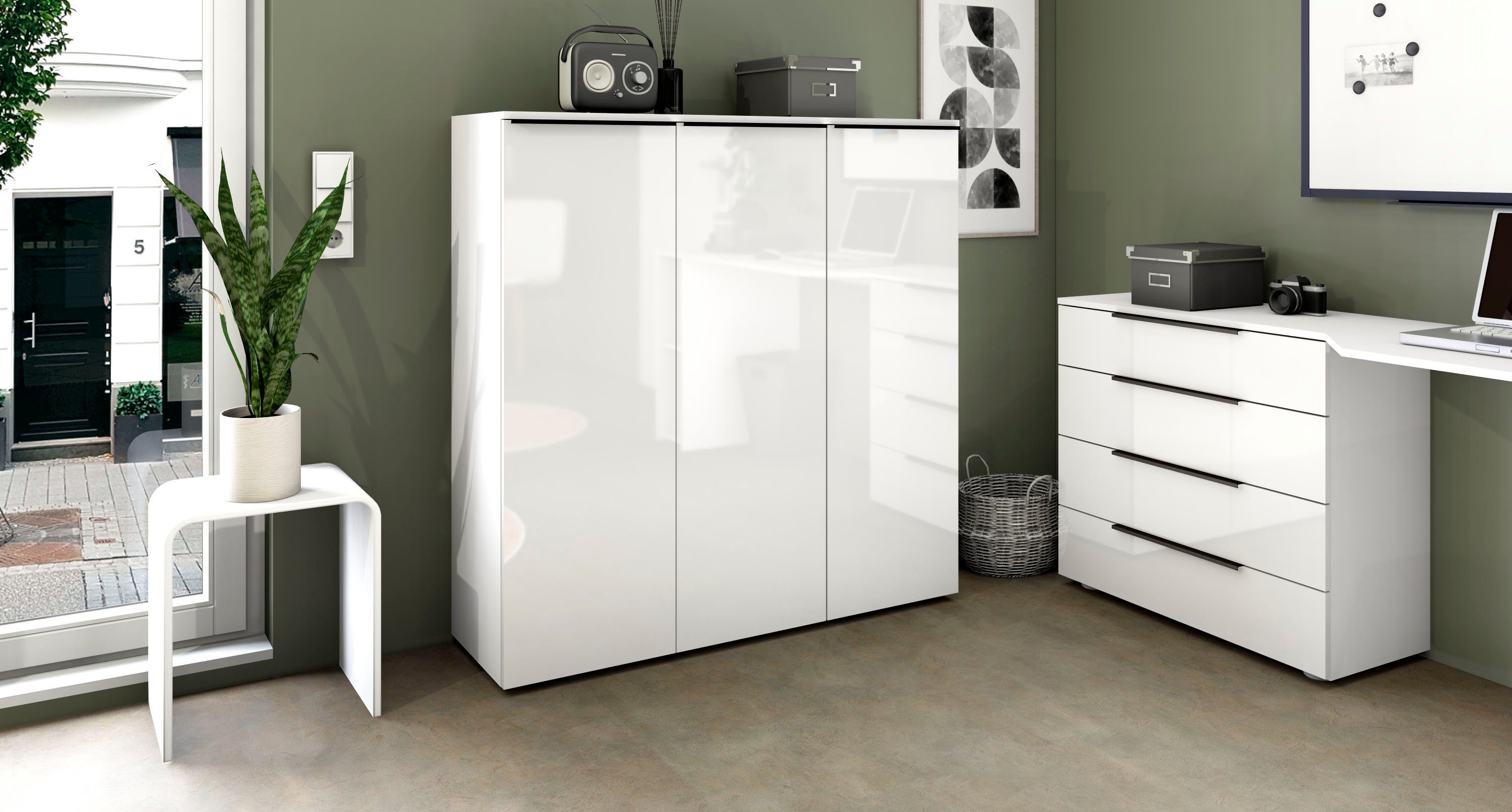 borchardt Möbel Aktenschrank Tom Breite 114 cm, Mehrzweckschrank – Bild 3 von 5