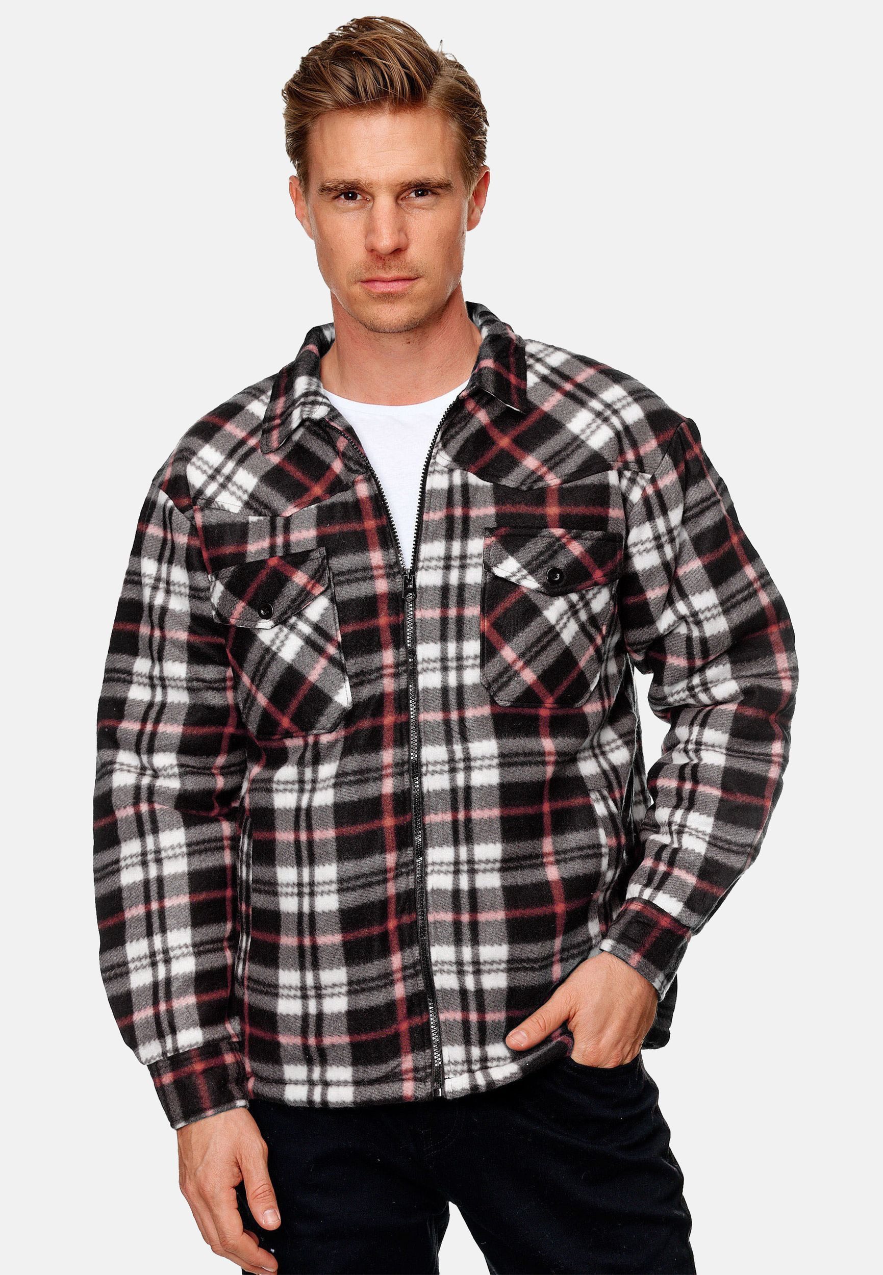 Egomaxx Blouson Fleece Holzfäller Kariert Gefüttert JOEY