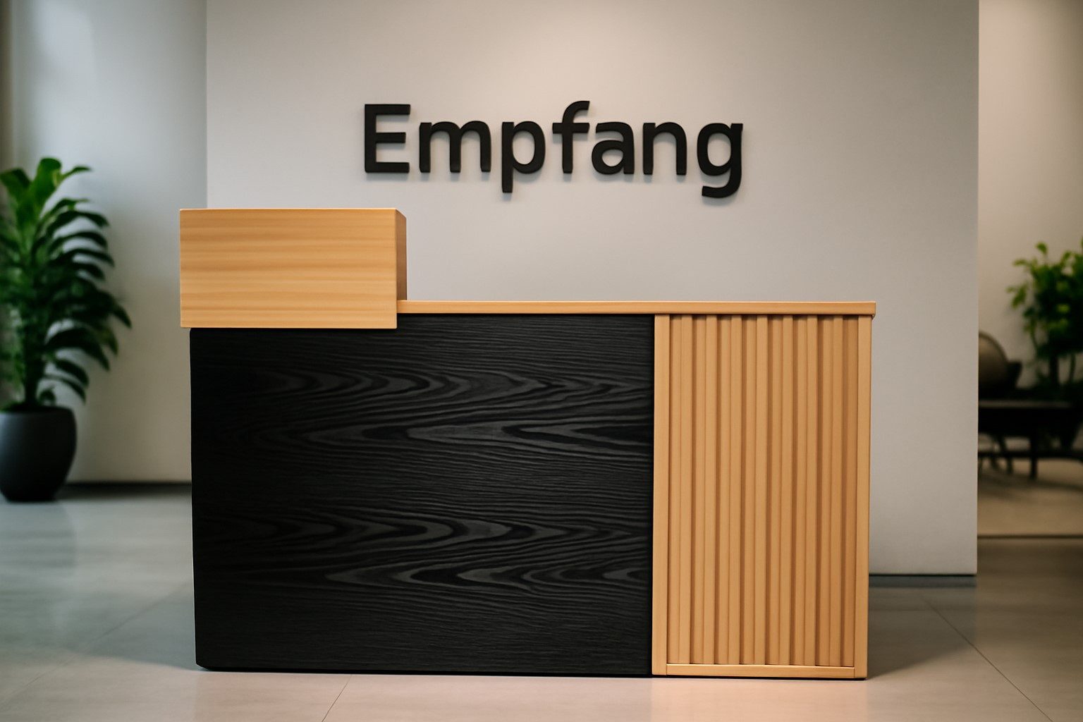 Jet-Line Empfangstheke Empfangstheke mit Arbeitsplatz Büro Praxis Salon E