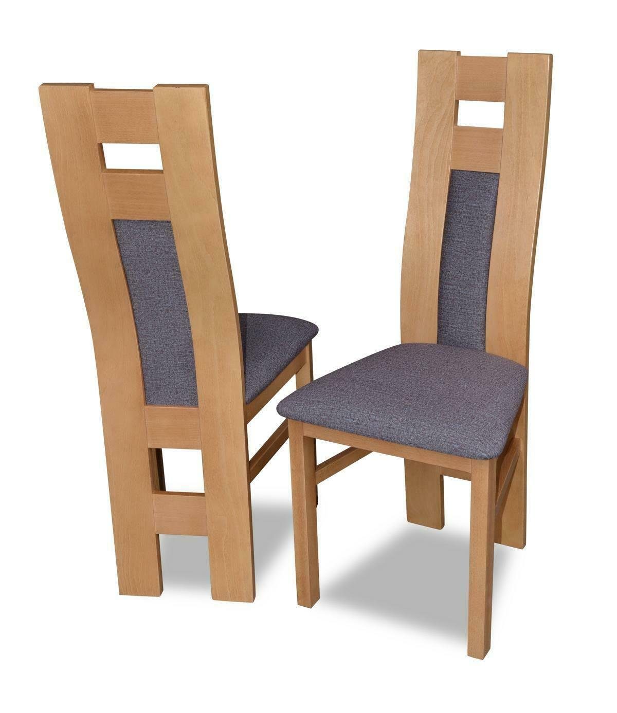 6x Stuhl Stuhl Gruppe Lehnstuhl Stoff Stühle Lehn Esszimmer JVmoebel Set Neu