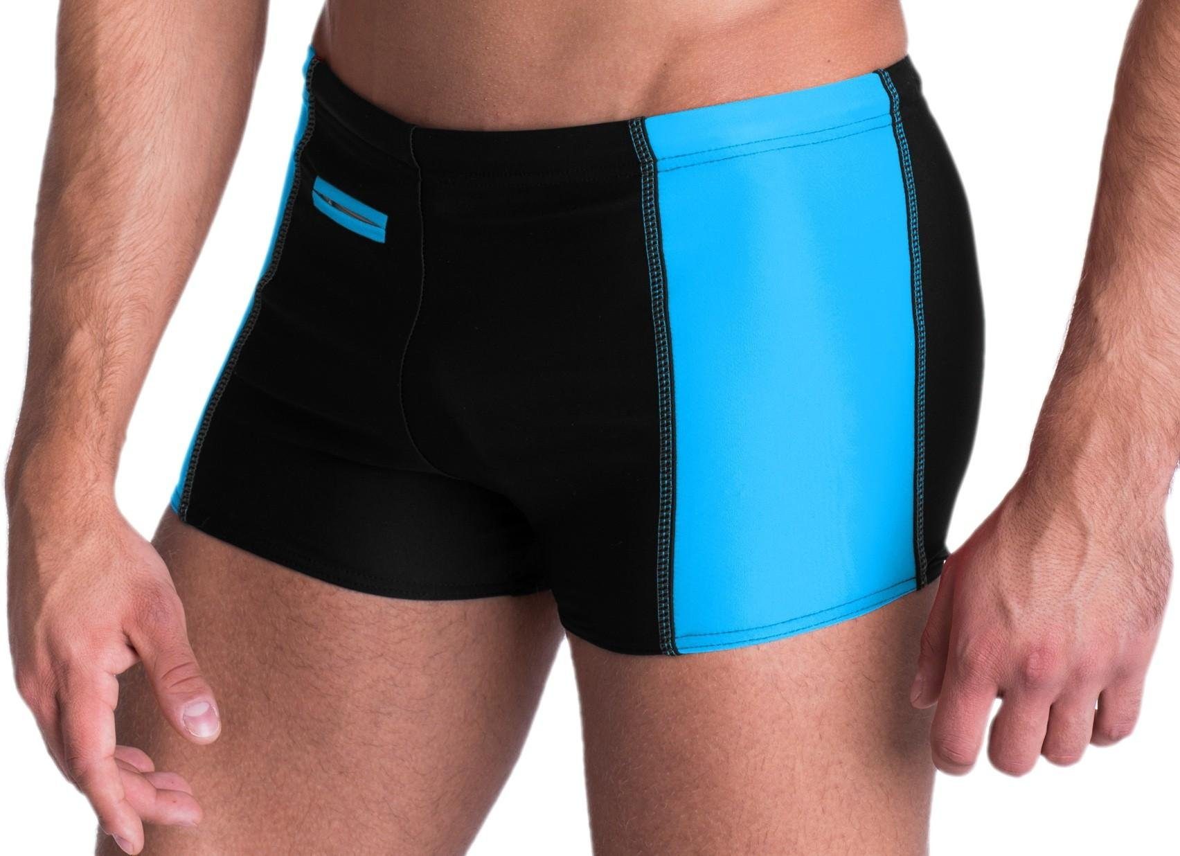 Aquarti Badepants Aquarti Herren Badehose mit Reißverschlusstasche Badeshor günstig online kaufen