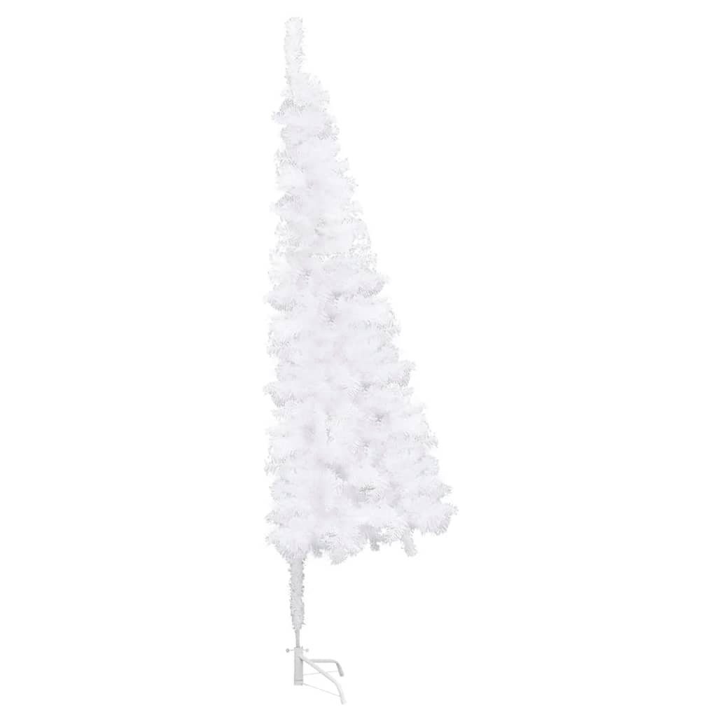 furnicato Künstlicher Weihnachtsbaum PVC Eck-Weihnachtsbaum Künstlicher 210 cm Weiß