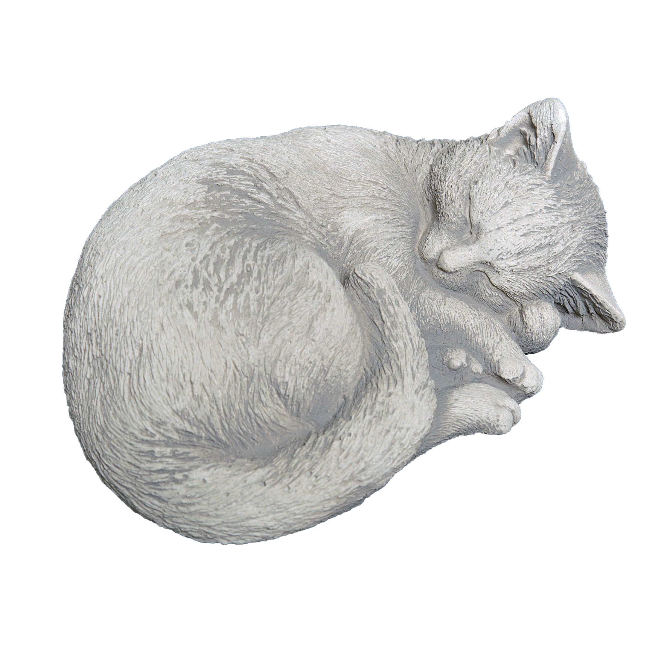 gartendekoparadies.de Gartenfigur Schlafende Katze, Steinfigur, H. günstig online kaufen