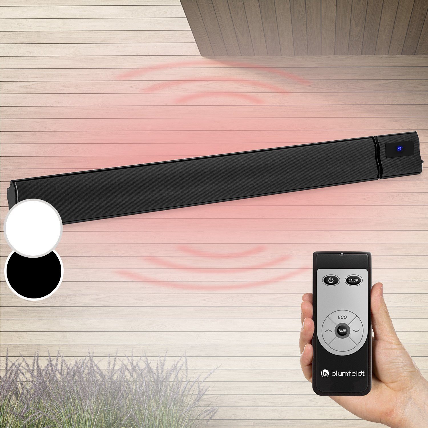 blumfeldt Terrassenstrahler CosmicBeam Plus, 2400 W, günstig online kaufen