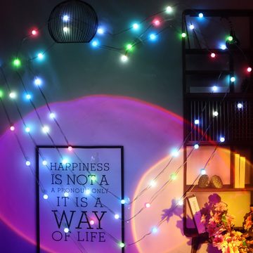 Bedee LED-Lichterkette LED Lichterkette Kugel, LED Globus Lichterketten Außen, Weihnachtsbeleuchtung Stimmungslichter für Zimmer Hochzeit Party Deko