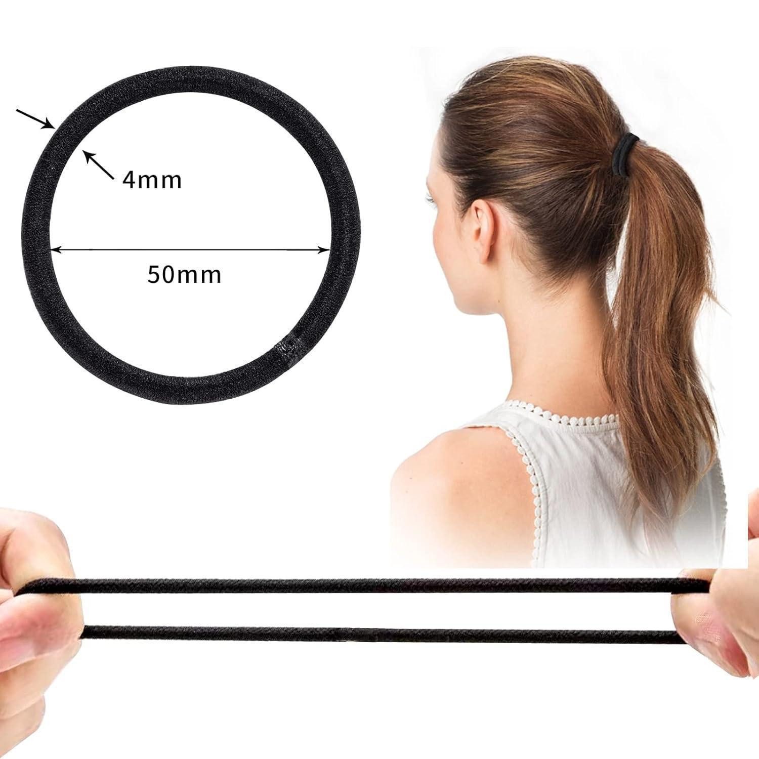 LuxusKollektion Haargummi 32 Stück Haargummi Damen Schwarz Elastische Haarbänder Pferdeschwanz