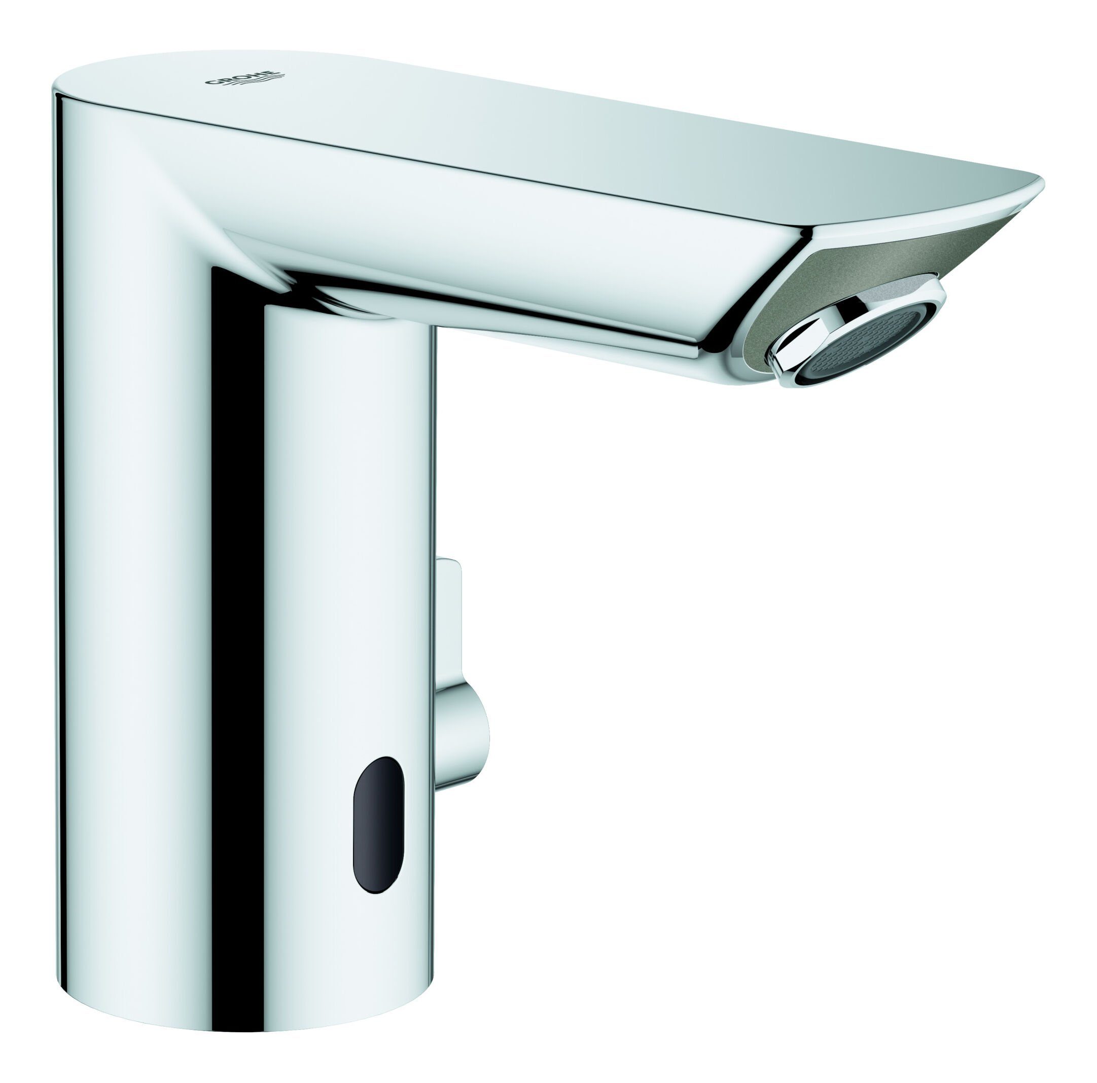 Grohe Waschtischarmatur Bau Cosmopolitan E Infrarot mit Mischung und Temperaturbegrenzer Batteriebetrieb - Chrom