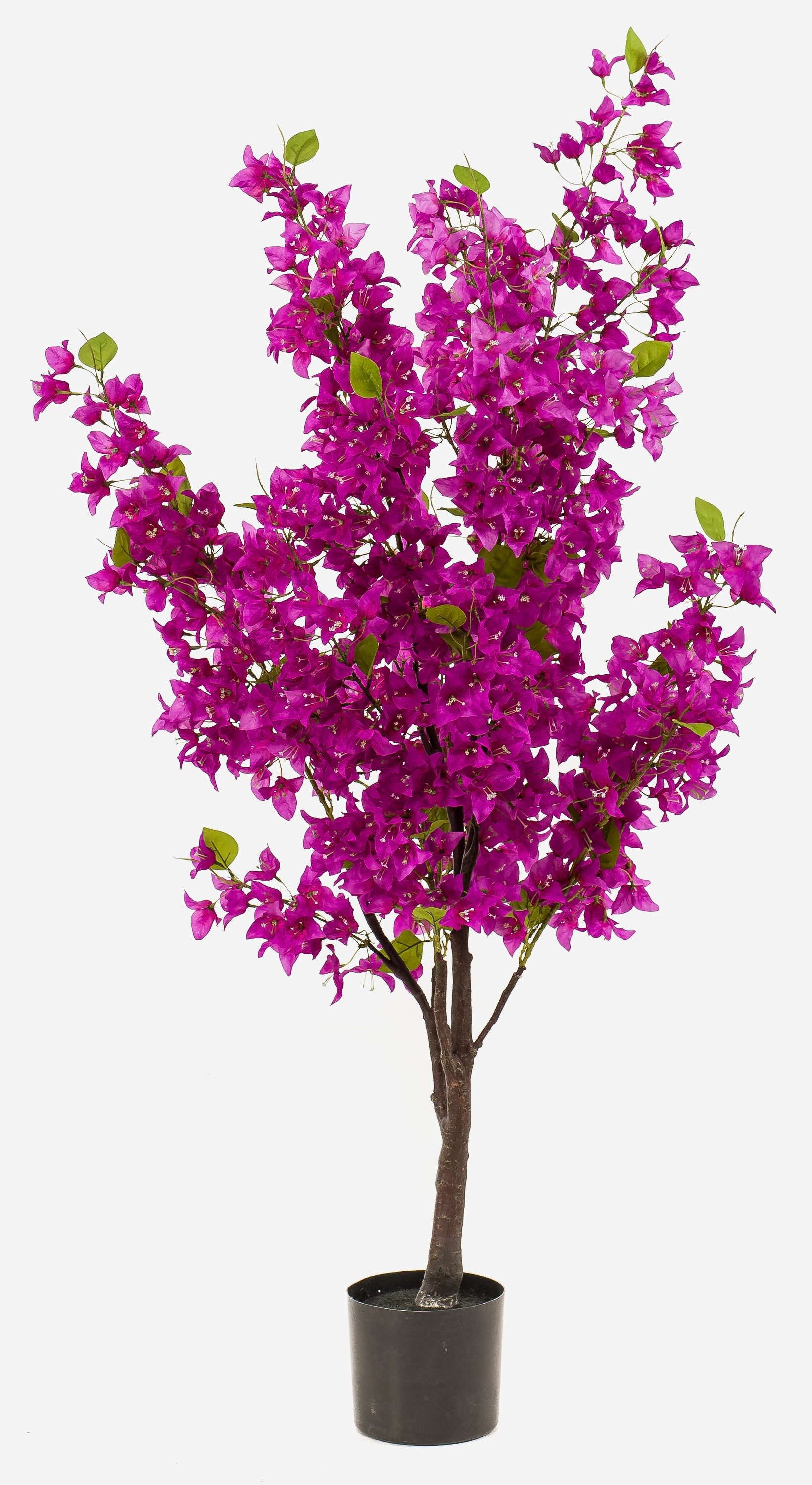Kunstbaum Bougainvillea Kunstbaum JONKFAN mit Blüten, Kunststamm, violett, 145cm Bougainvillea, artplants, Höhe 145.0 cm