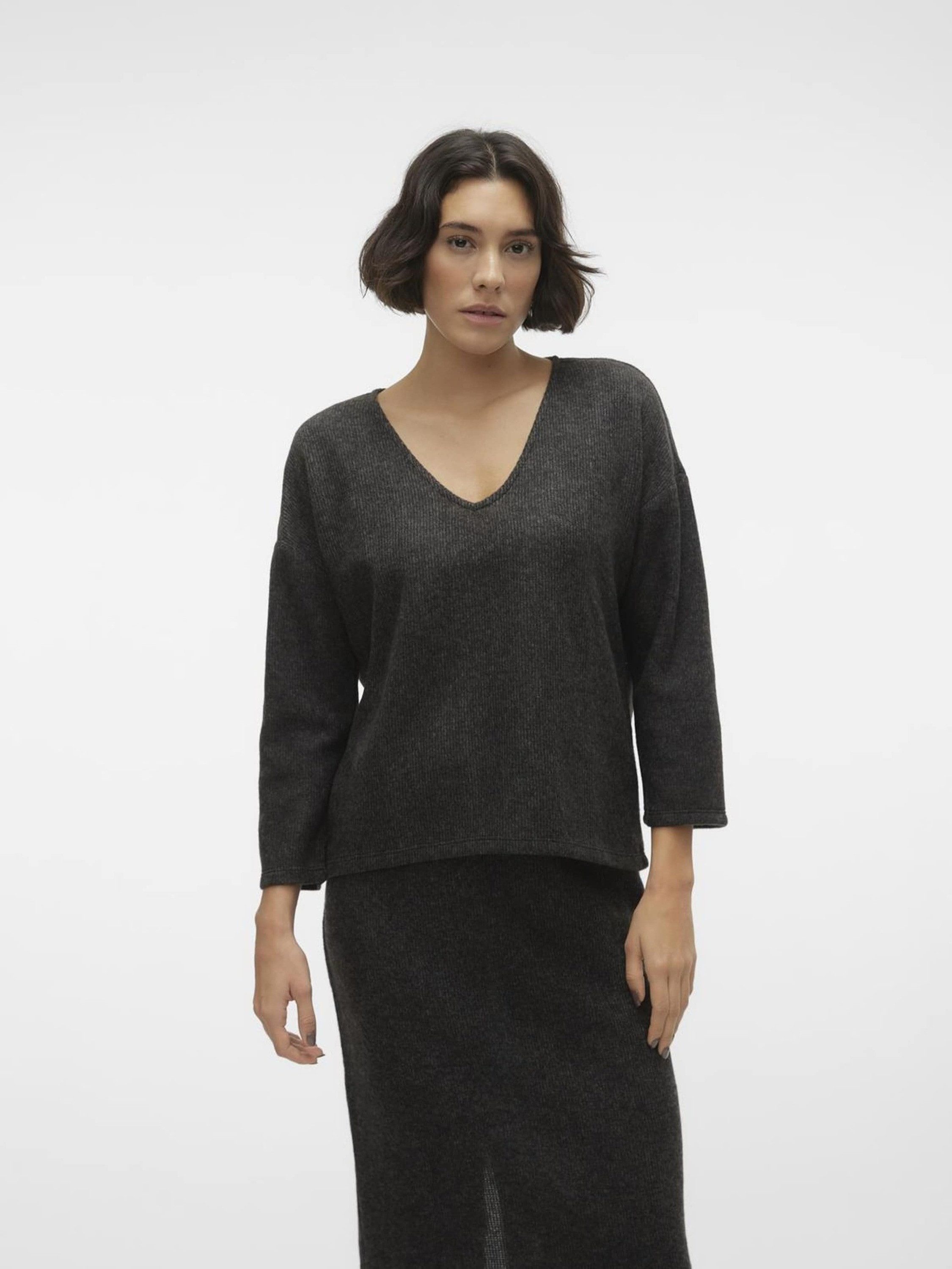 Vero Moda Langarmshirt Lis (1-tlg) Plain/ohne günstig online kaufen