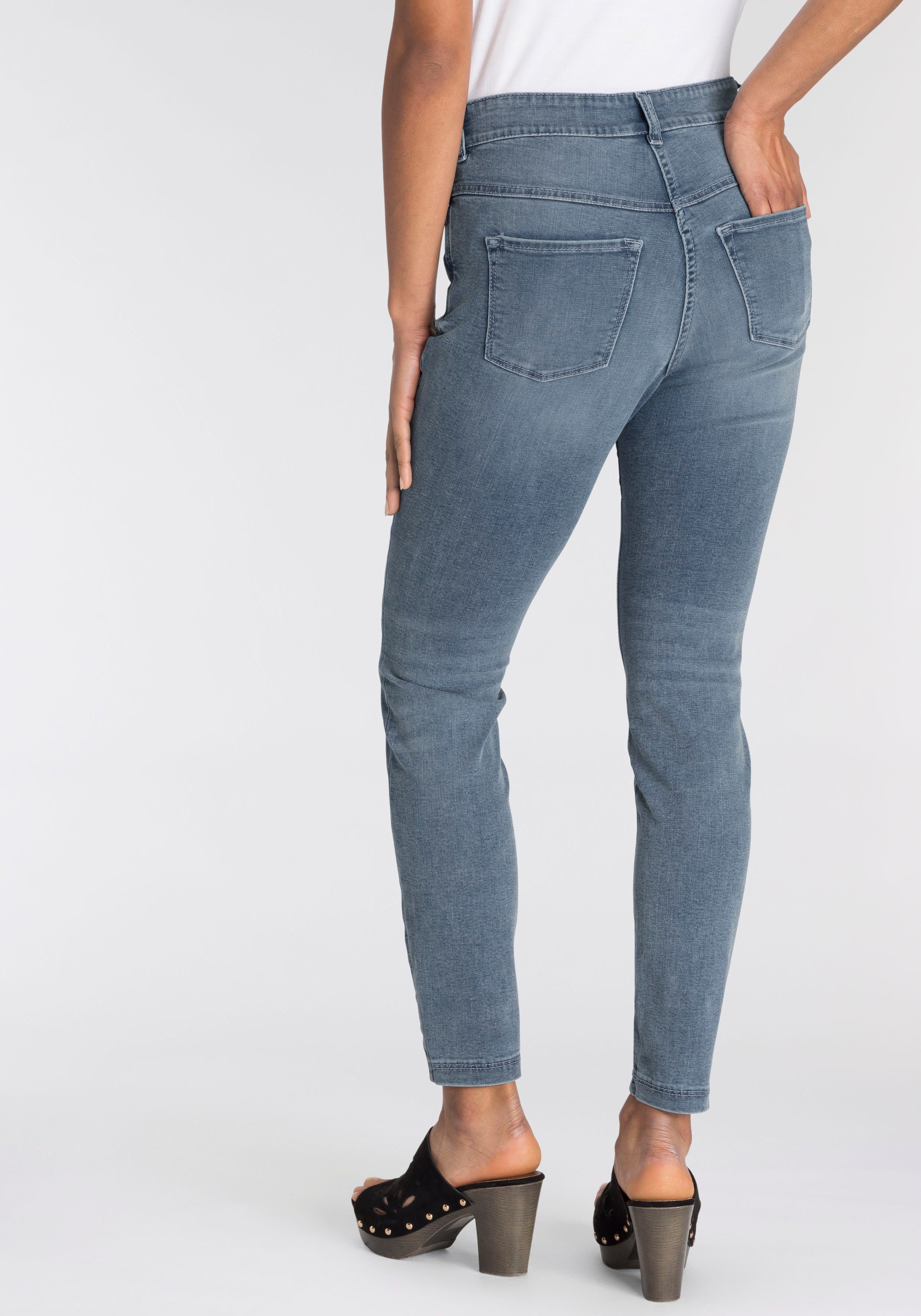 MAC Skinny-fit-Jeans sitzt Qualität ganzen Tag light bequem wash random den blue Hiperstretch-Skinny Power-Stretch