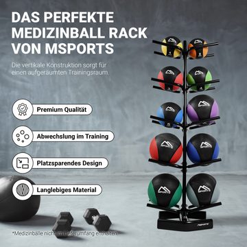 MSports® Medizinball MSPORTS Medizinball Rack I für 10 Gymnastikbälle