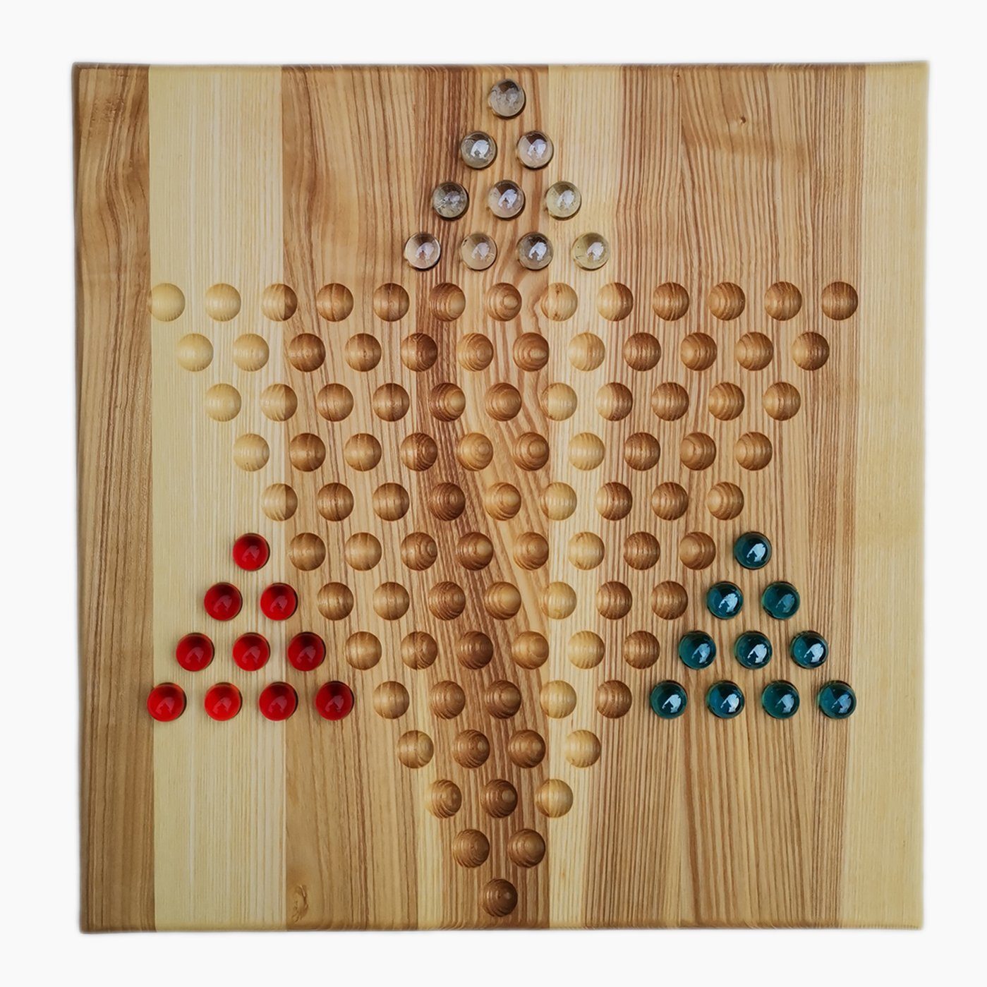 Madera Spielzeuge Spielesammlung Халма xxl Eschenholz 2-3, famlilienspiel, zeitloser Klassiker für strategischen Spielspaß