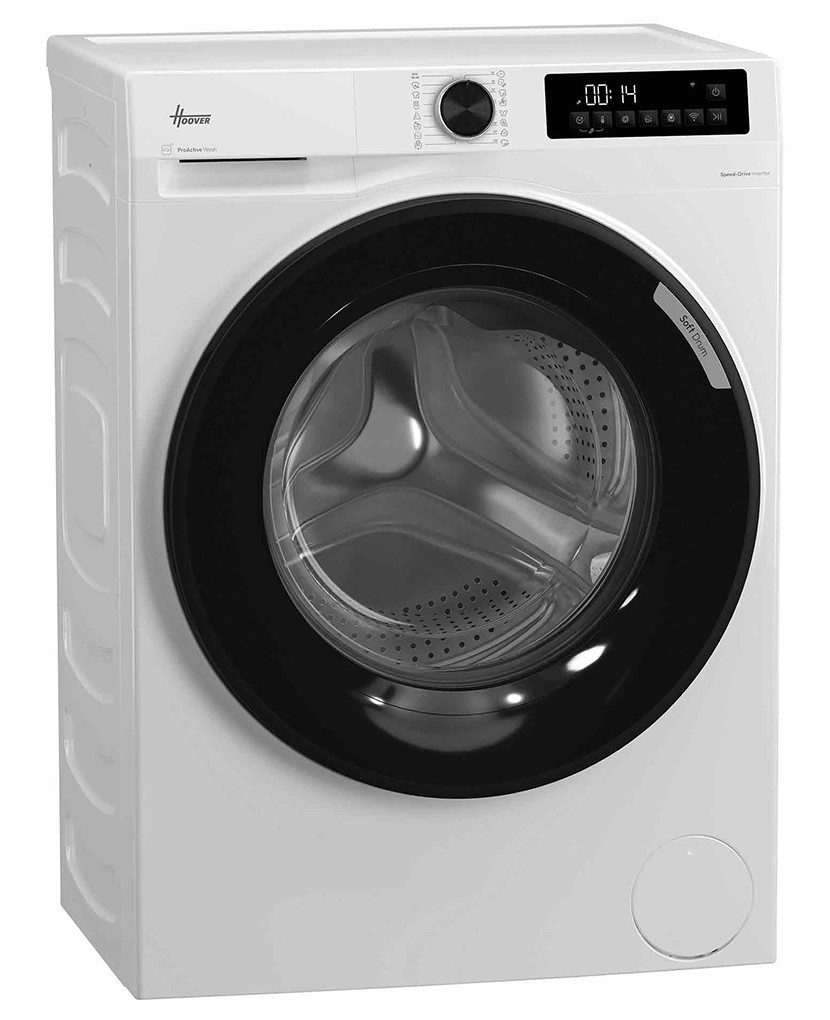 Hoover Waschmaschine H/ProWash 500 HBRQ68SBL9-S, 8 kg, 1600 U/min, Trommelreinigung, Aquastop, Dampffunktion