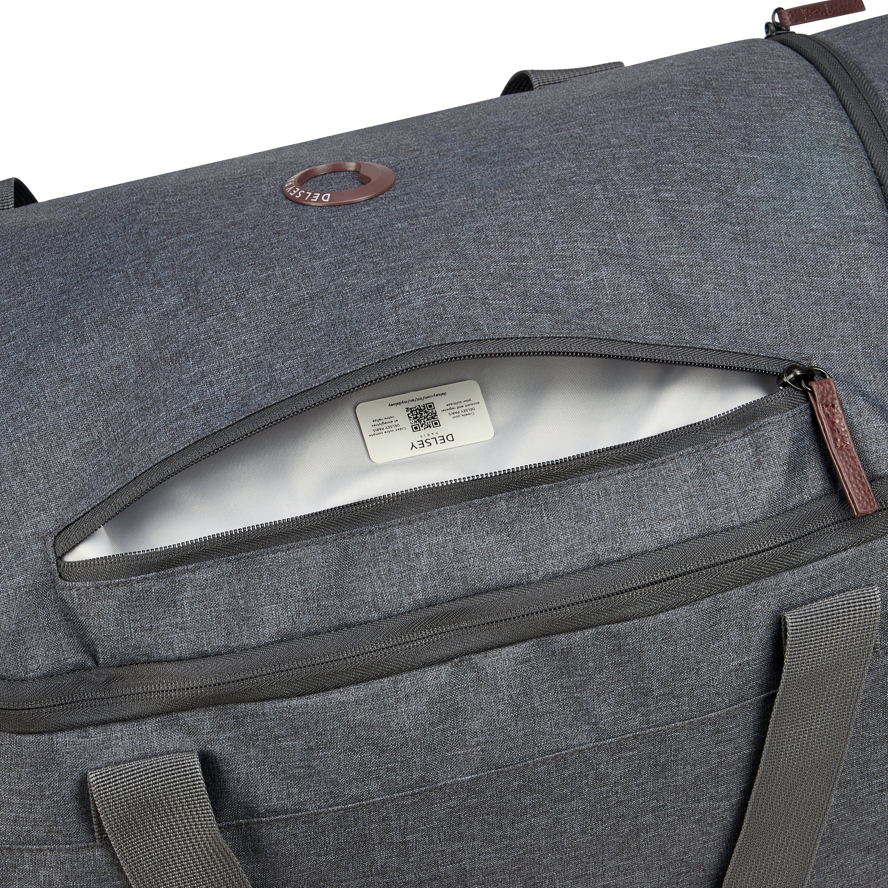 Delsey Reisetasche cm, 2.0, 50 aus Maubert Anthracite Material recyceltem