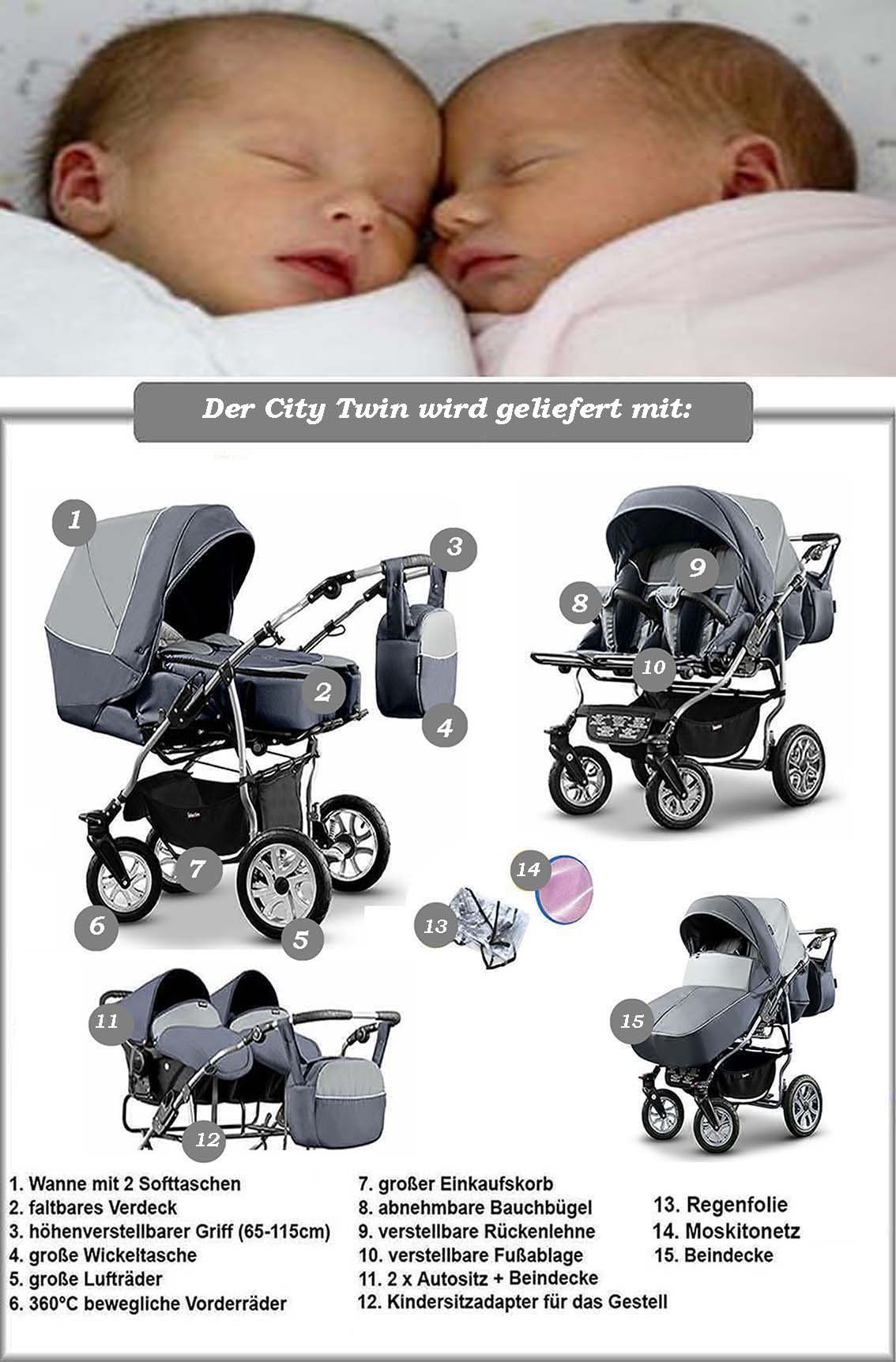 BabyMerc City Twin 4in1 - Bild 5