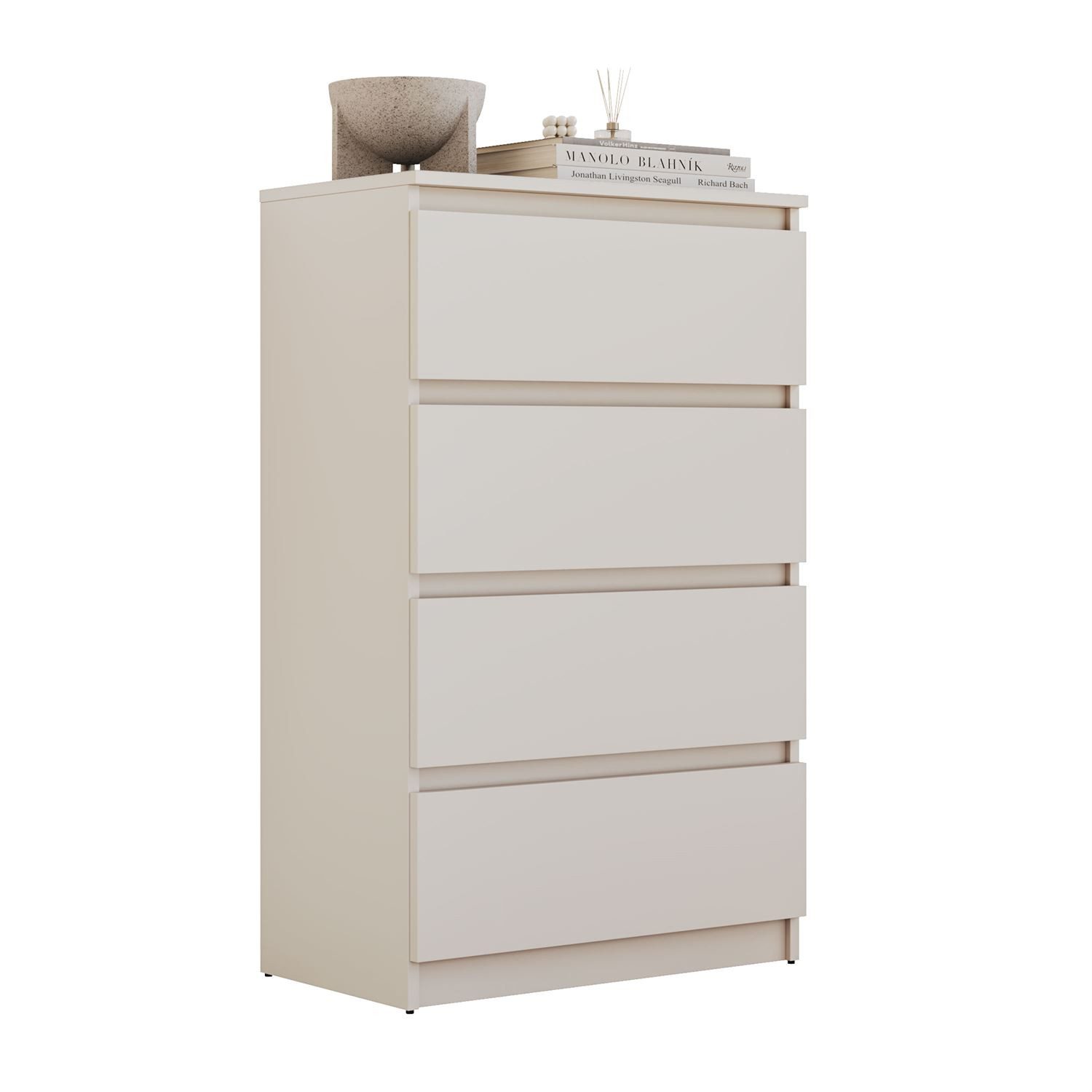 Lookway Kommode HANA M4 – elegante Kommode mit geräumigen Schubladen, Breite: 70 cm