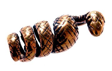 Kiss of Leather Diadem Bartperle Haarperle Bronze Schlange Snake Pearl Bart Bartschmuck