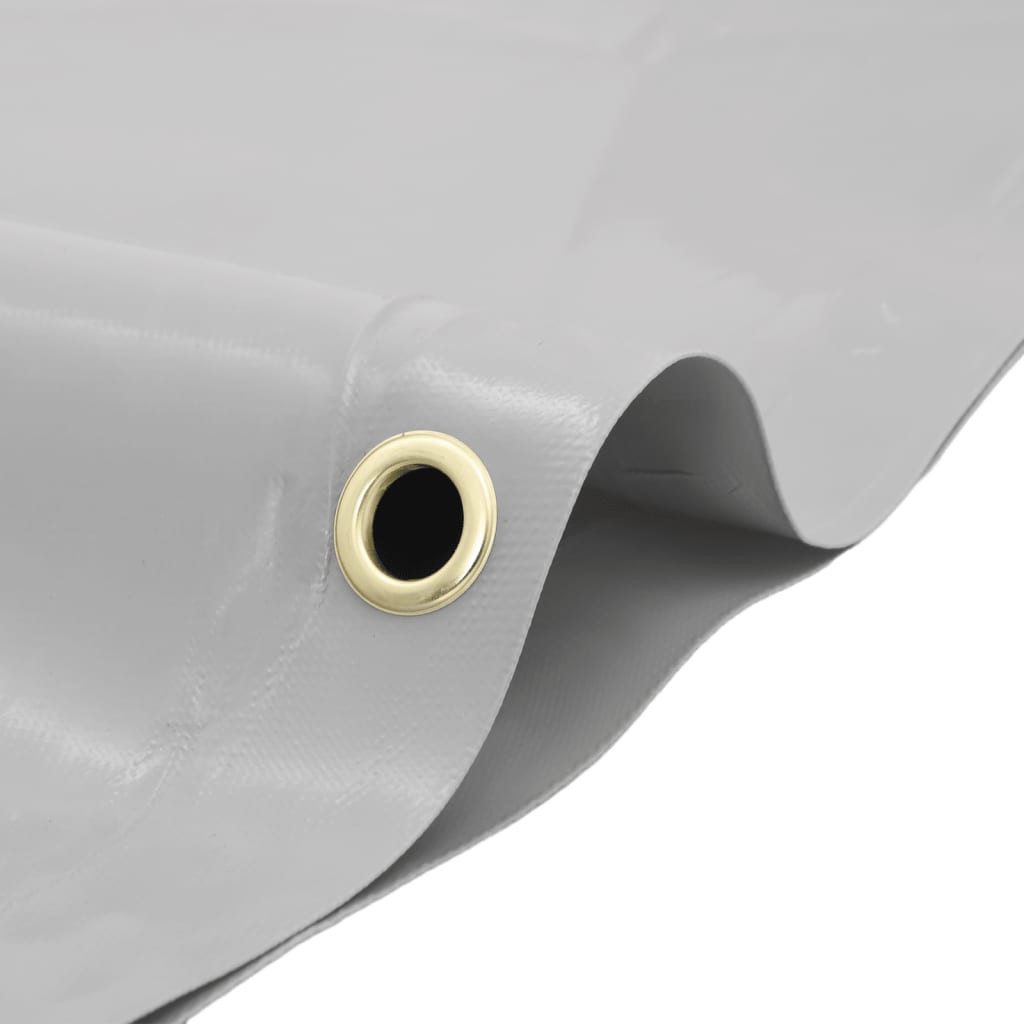 vidaXL Schutzplane Abdeckplane Grau Ø 2,8 m 600 m²