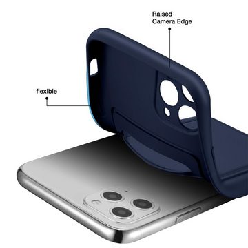 CoolGadget Handyhülle Card Case Handy Tasche für Apple iPhone 11 Pro Max 6,5 Zoll, Silikon Schutzhülle mit Kartenfach für iPhone 11 Pro Max Hülle