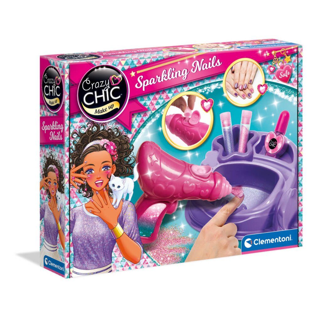 Clementoni® Nageldesign Zubehör Crazy CHIC - Nagelstudio Sparkling