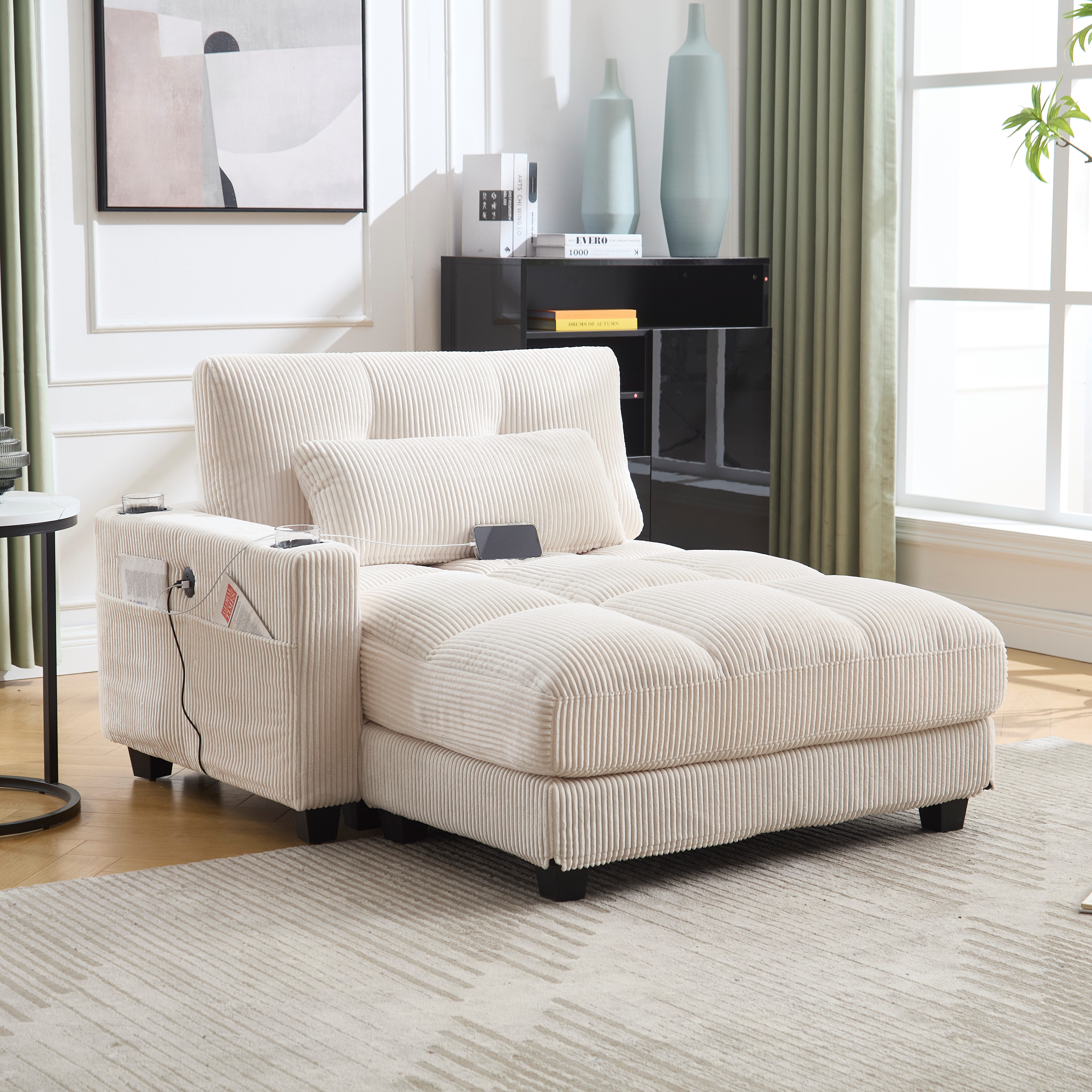 HAUSS SPOLE Schlafsofa Ecksofa Relaxsofa Polstermöbel mit Becherhaltern&USB günstig online kaufen