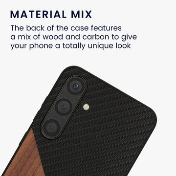 kwmobile Handyhülle Hülle für Samsung Galaxy S24 Plus, Holz Handy Schutzcase - Handy Case Schutzhülle - Smartphone Cover