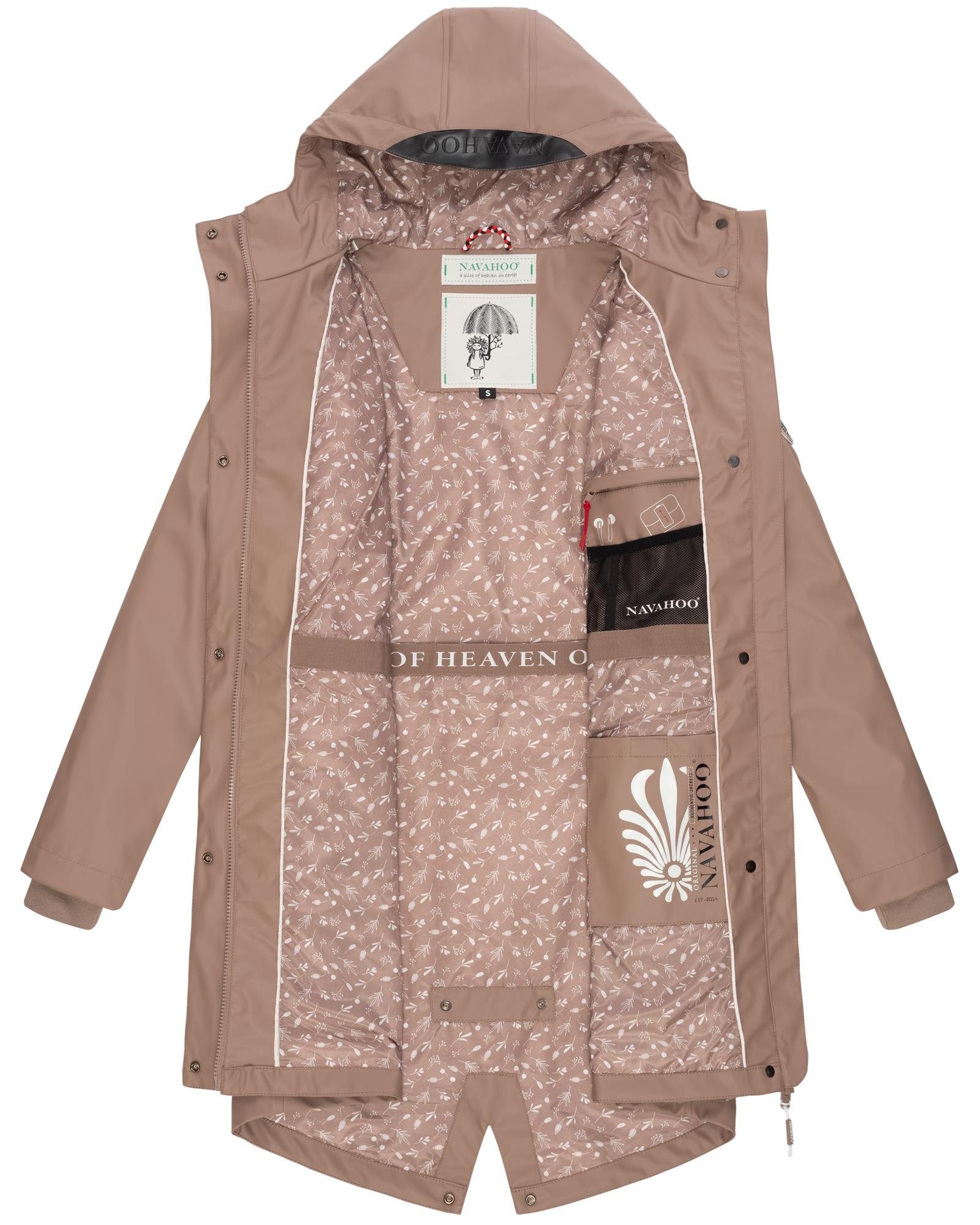 Damen Regenjacke Regenmantel Tropical Outdoor modischer Navahoo Stormoo taupe