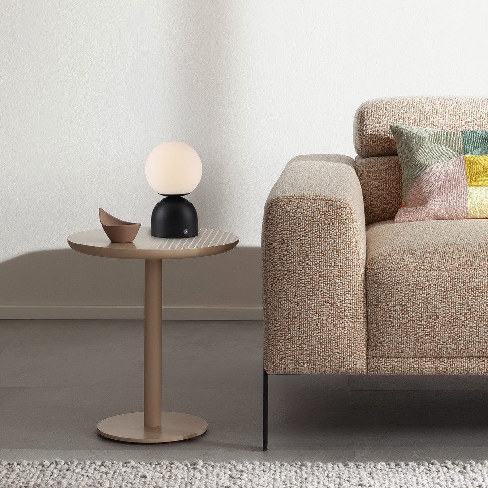 JUST LIGHT LED Tischleuchte LED Tischlampe SW RUDI, Dimmbar, CCT, USB, 1xLE günstig online kaufen