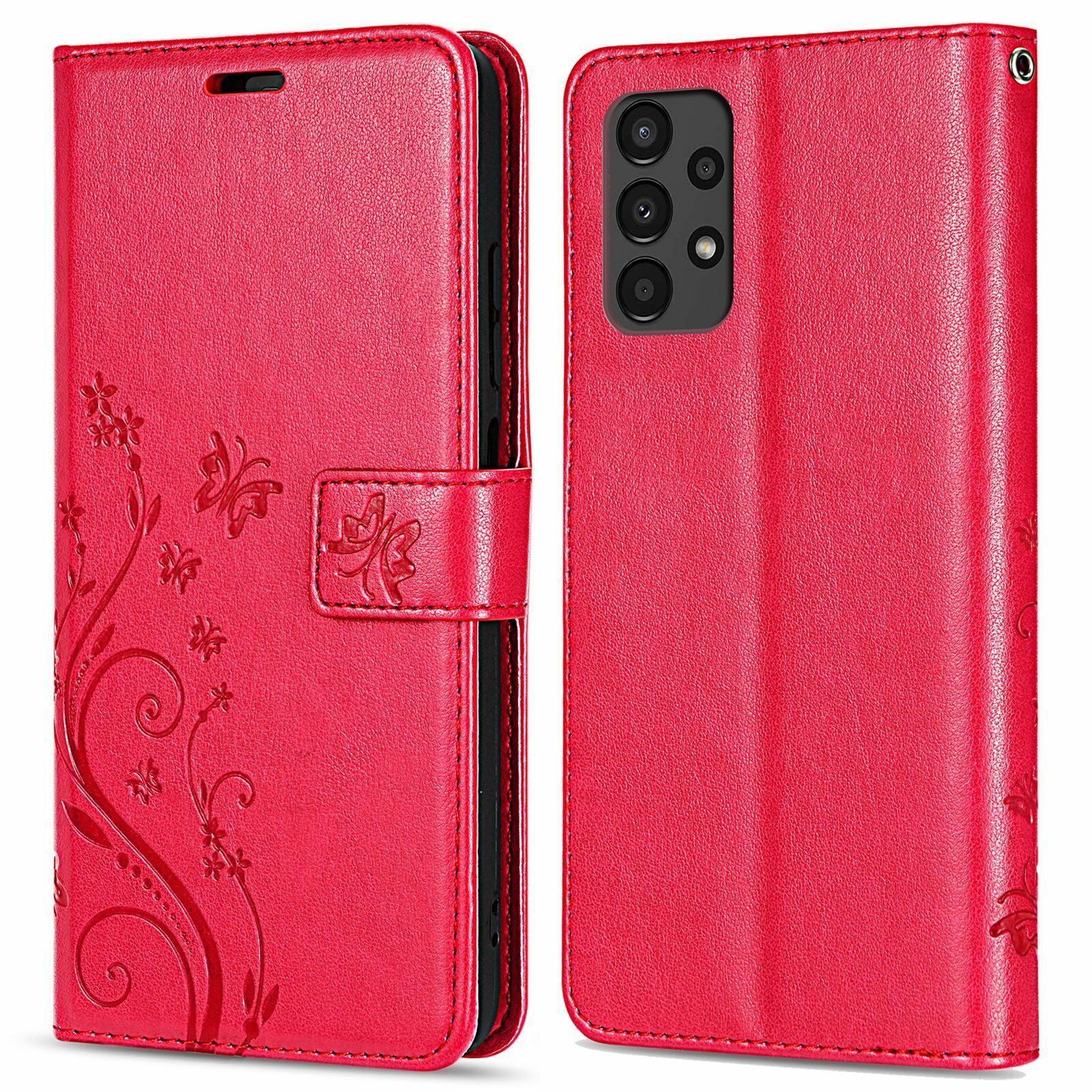 betterfon Handyhülle Handytasche für Samsung Galaxy A13 4G Klapphülle, Bookstyle-Hülle: Magnetverschluss 3 Kartenfächer & Standfunktion