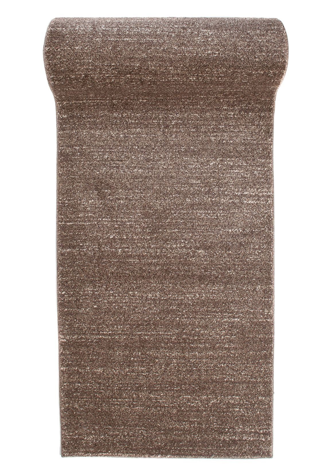 Mazovia Läufer Modern Einfarbig Braun Flur, Schlafzimmer, Diele, Fußbodenheizung
