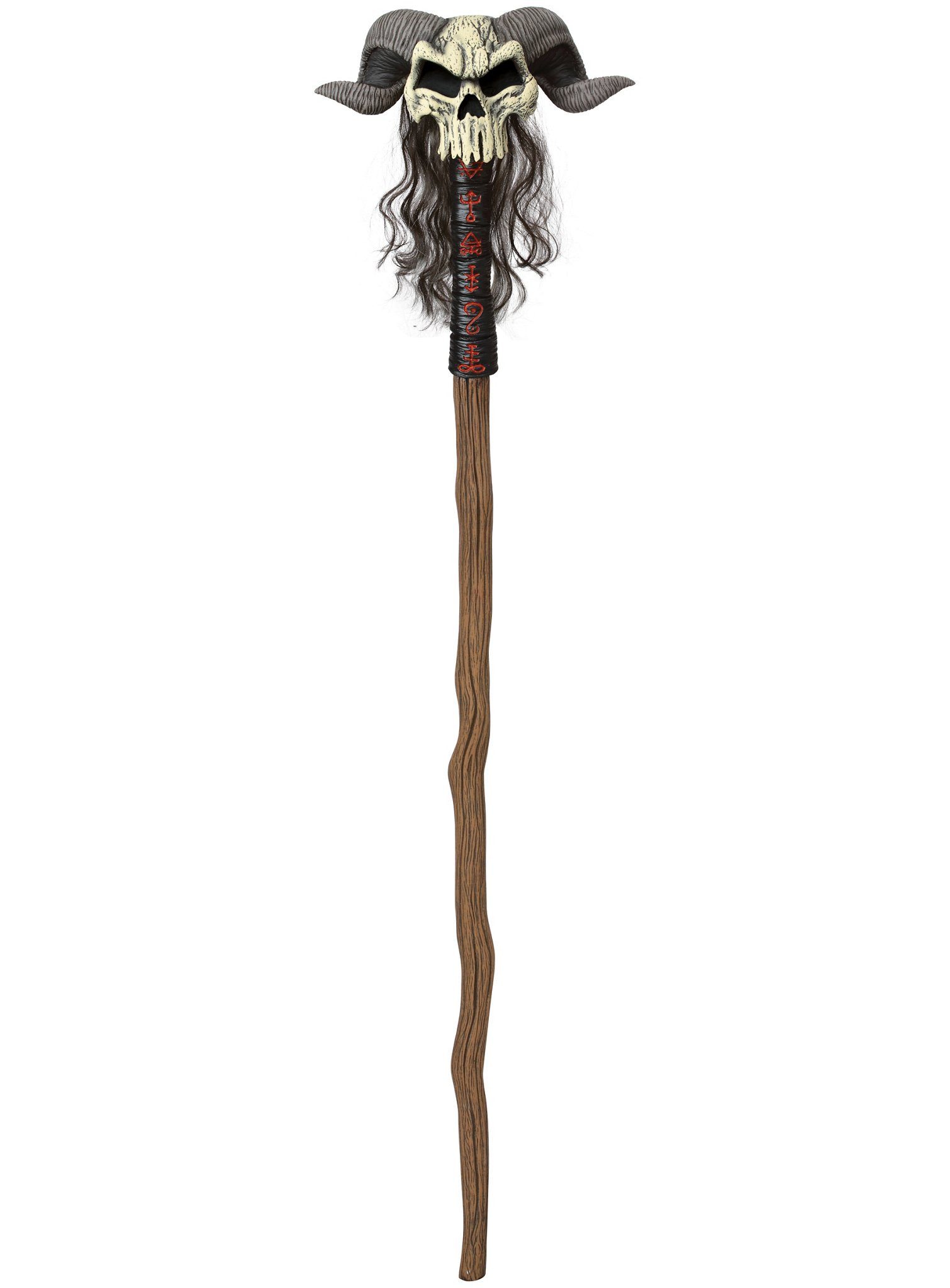 Metamorph Zauberer-Kostüm Hexenmeister Stab, Das richtige Accessoire für Dämonenbeschwörungen und andere okkulte