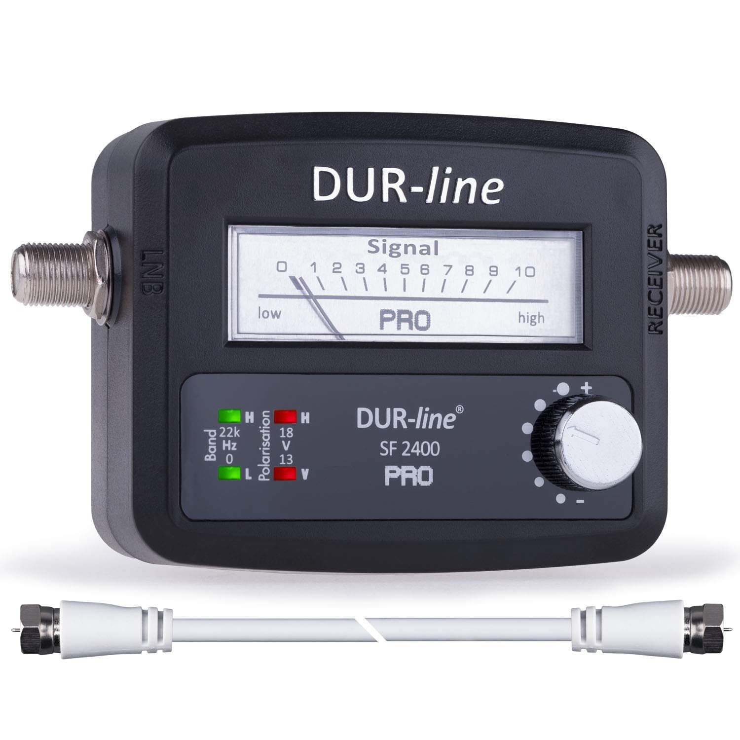 DUR-line DUR-line® SF 2400 Pro - Satfinder - NEU - Messgerät zum exakten Ausric SAT-Kabel
