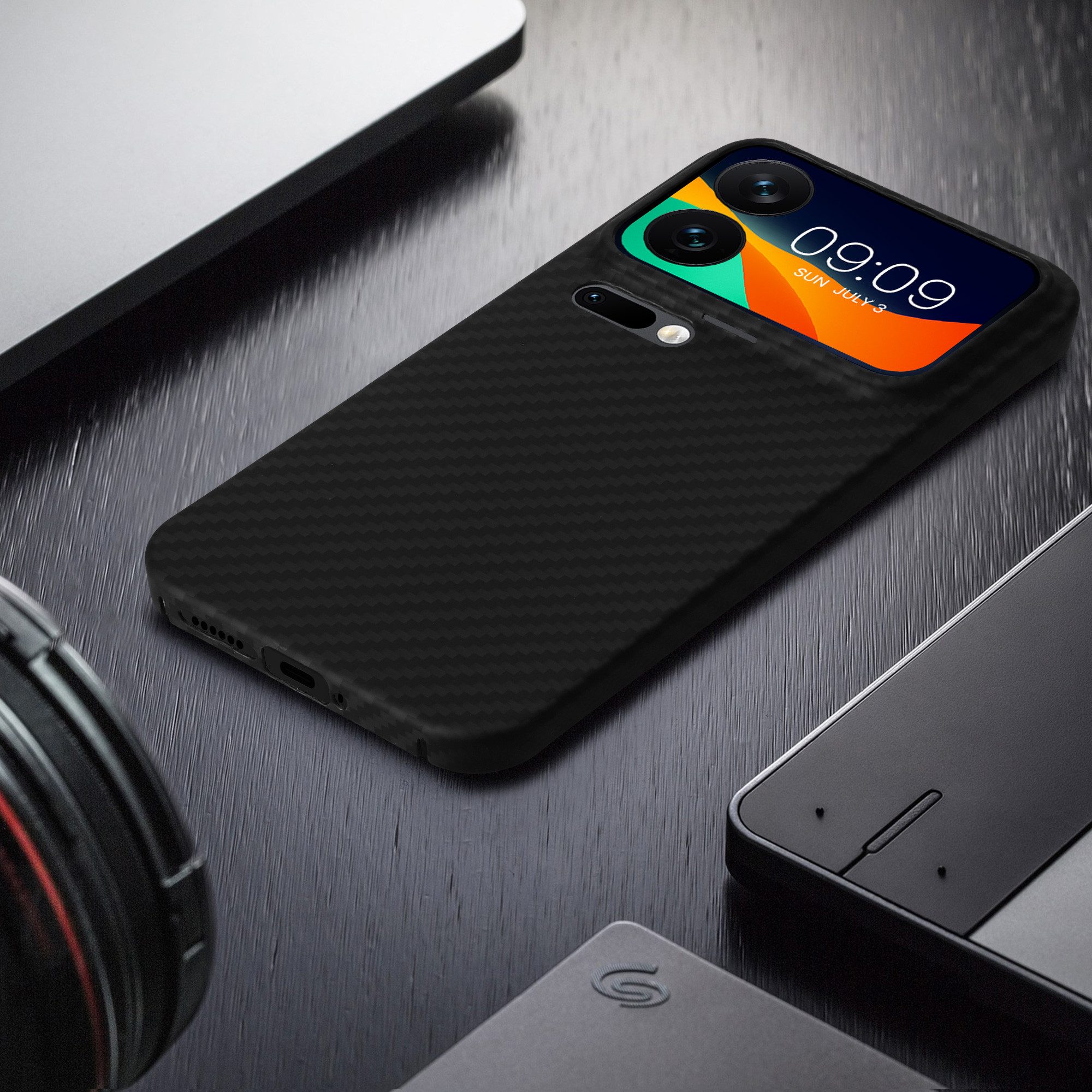 kalibri Smartphone-Hülle Hülle für Xiaomi 17 Pro, Aramid Handy Schutzhülle - Smartphone Cover Case