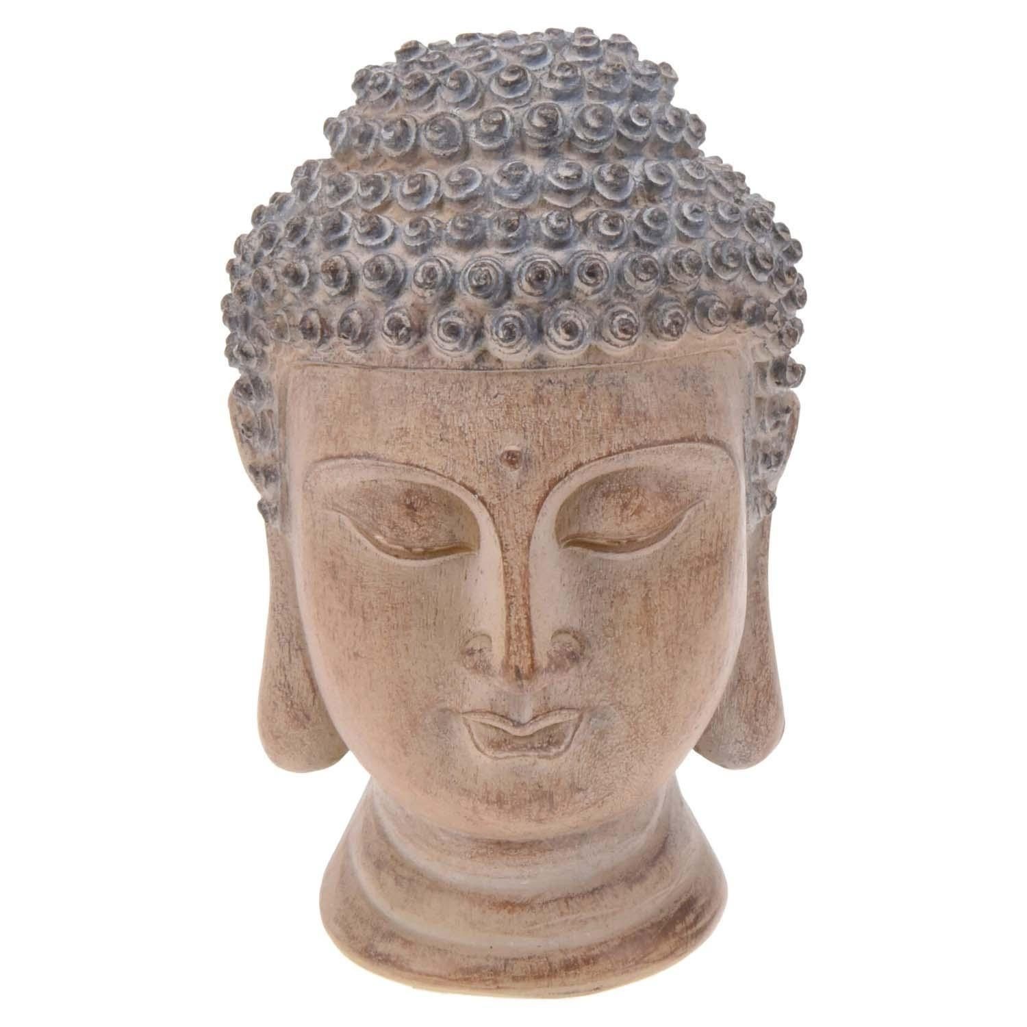 Buddhafigur RISO, Braun, H 18 cm, günstig online kaufen