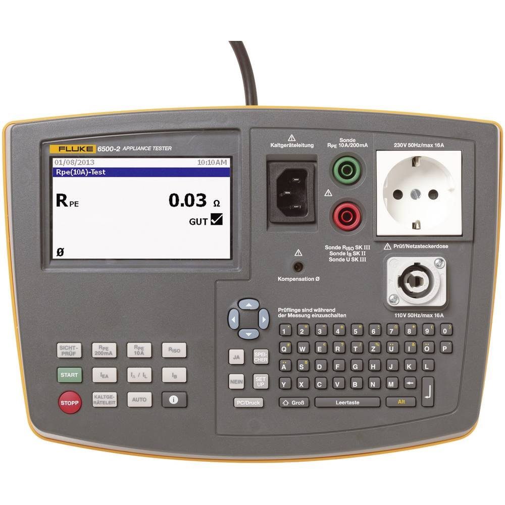 Fluke Multimeter tragbarer Gerätetester nach DIN VDE 0701-0702
