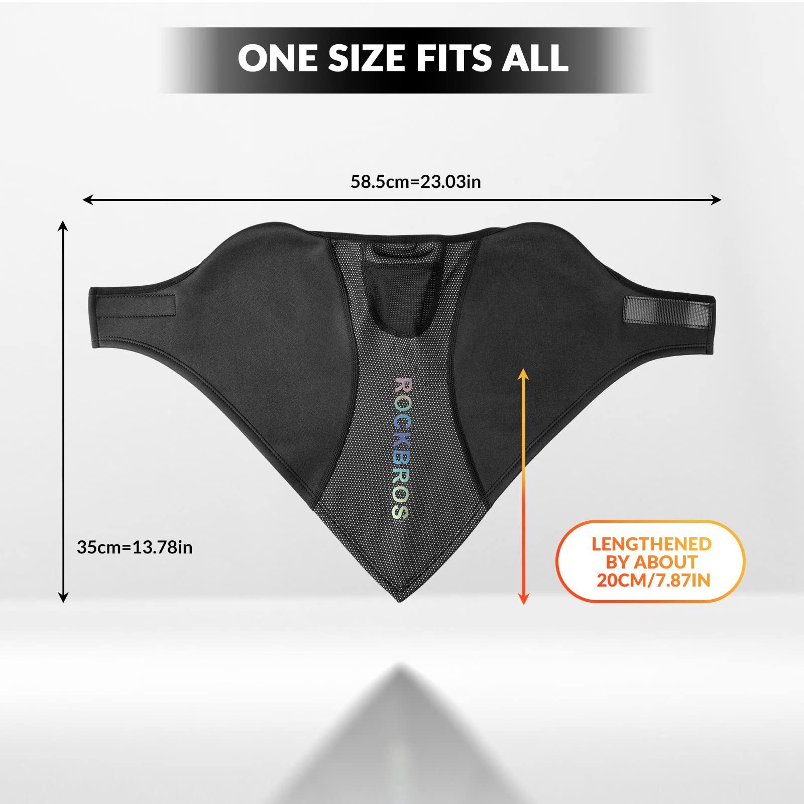 ROCKBROS Sturmhaube Halbe Sturmhaube für Outdoorsports Atmungsaktiv