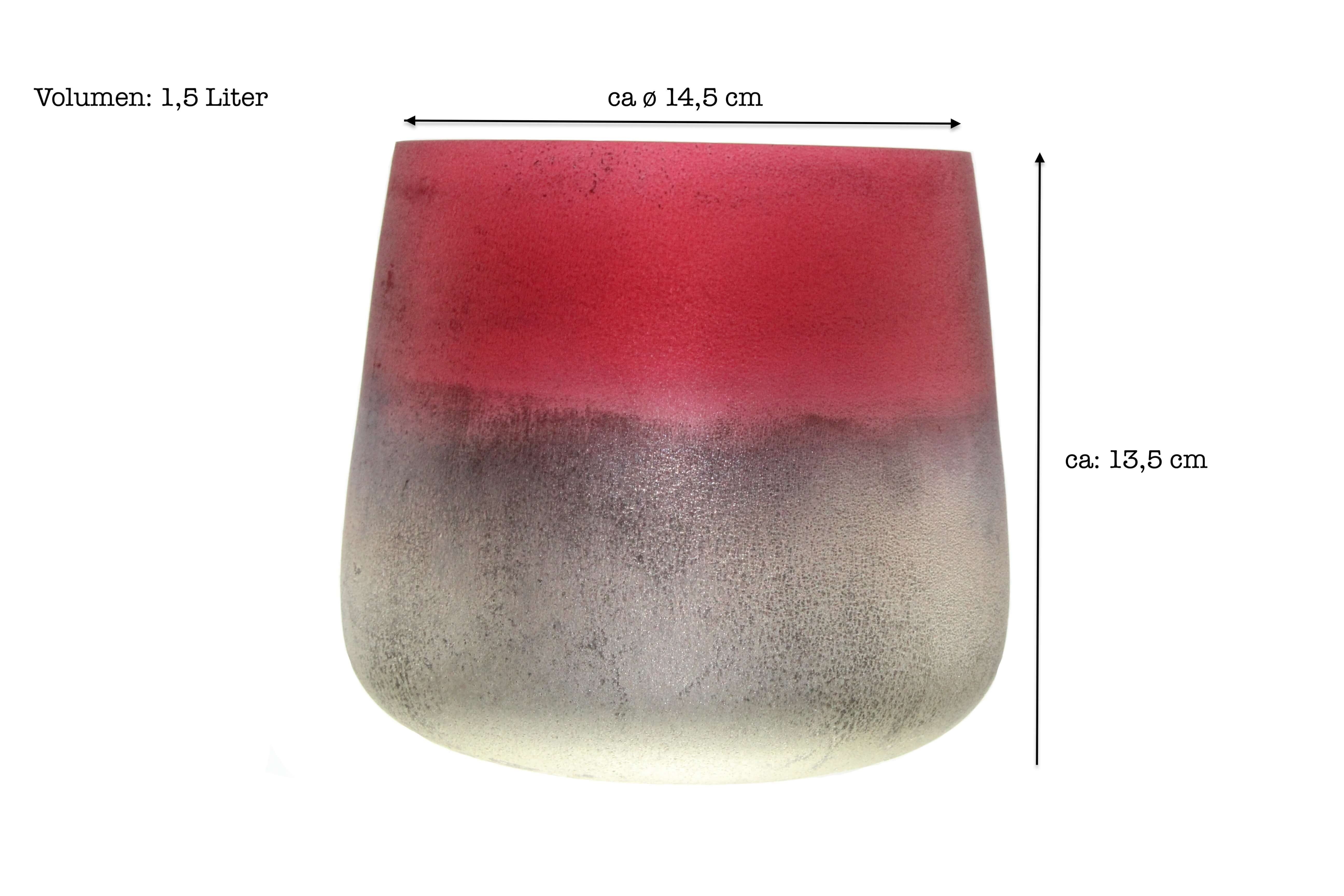 Sendez Blumentopf Blumenvase Barbara Tischvase Glasvase Dekovase Vase Pflanztopf