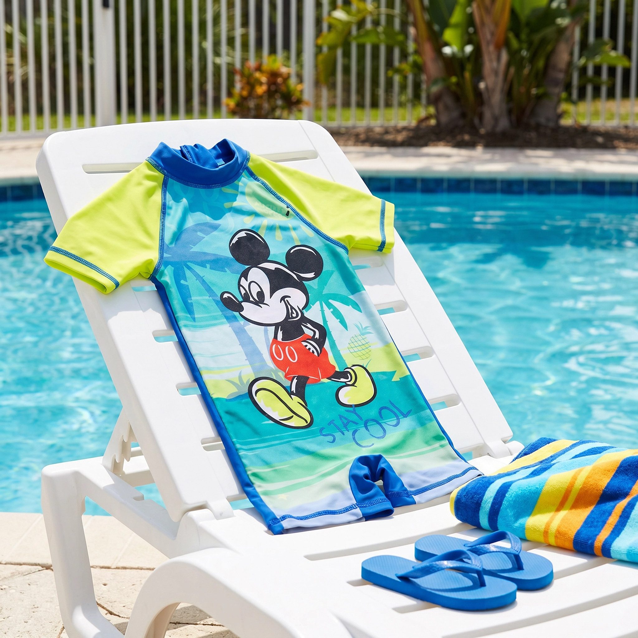 Disney Mickey Mouse Badeanzug Mickey Maus Einteiler Kinder Schwimmanzug Badeanzug Gr. 86 bis 116