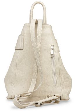 Caspar Cityrucksack TL789 eleganter Damen Rucksack aus echtem Leder