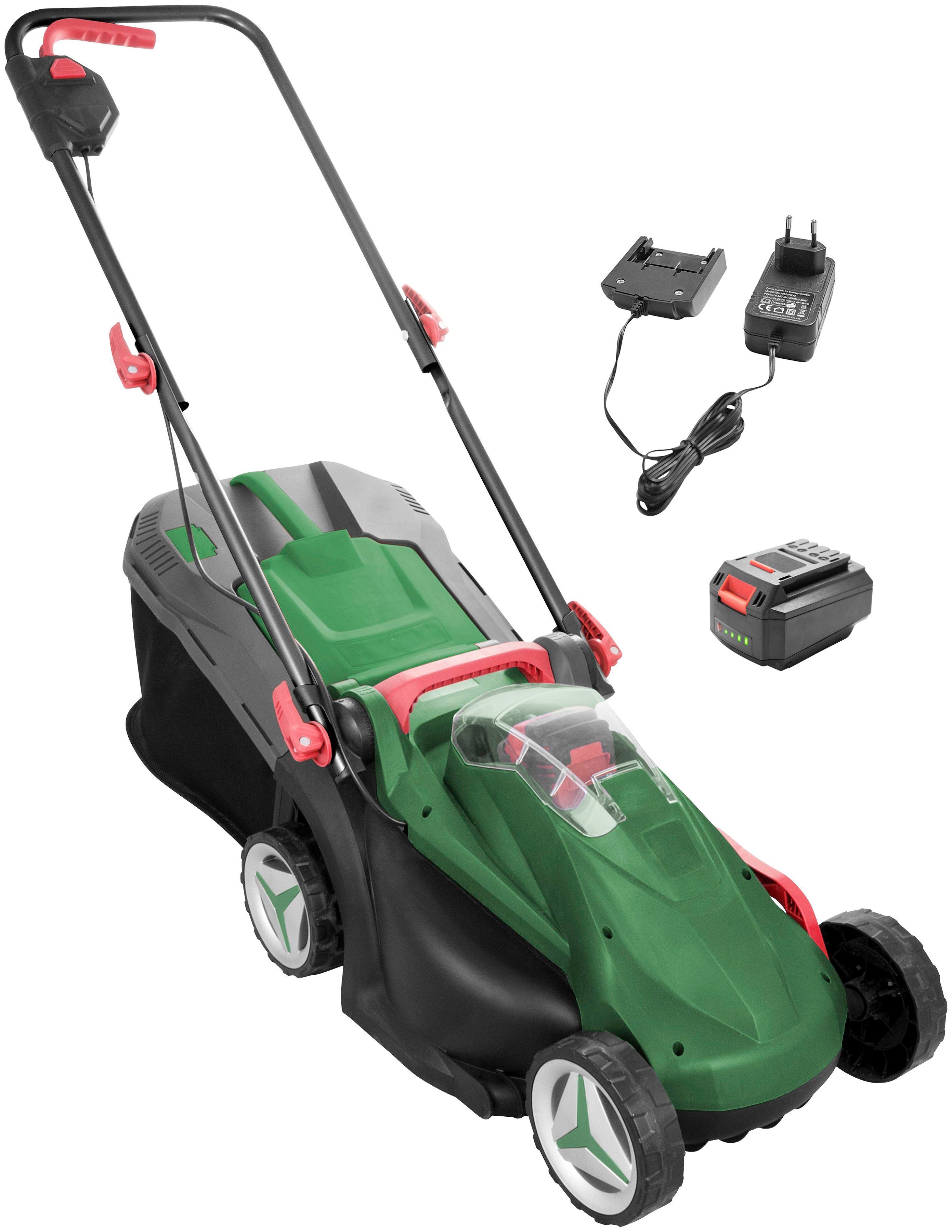 GÜDE AkkuRasenmäher »330/243.0L«, 33 cm Schnittbreite, mit Akku und