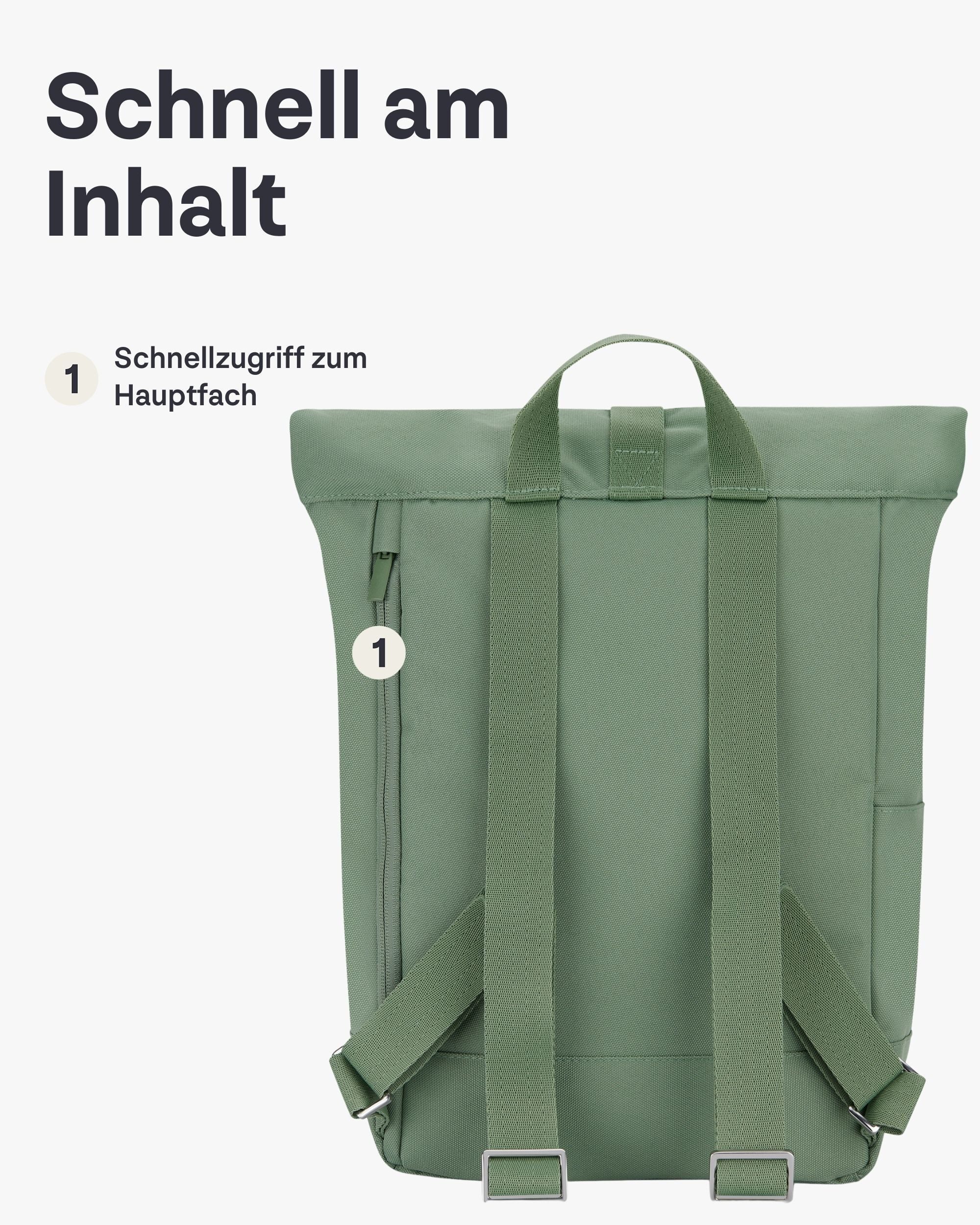 Johnny Urban Cityrucksack Robin Small, Rolltop Damen Herren (1-tlg), Wasserabweisend