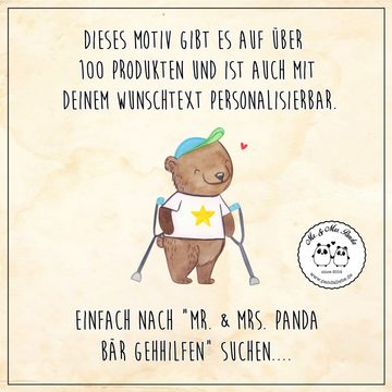 Mr. & Mrs. Panda Becher Bär Gehhilfen - Weiß - Geschenk, Trinkbecher, Emaille Trinkbecher, Ka, Emaille, Ästhetisch & langlebig