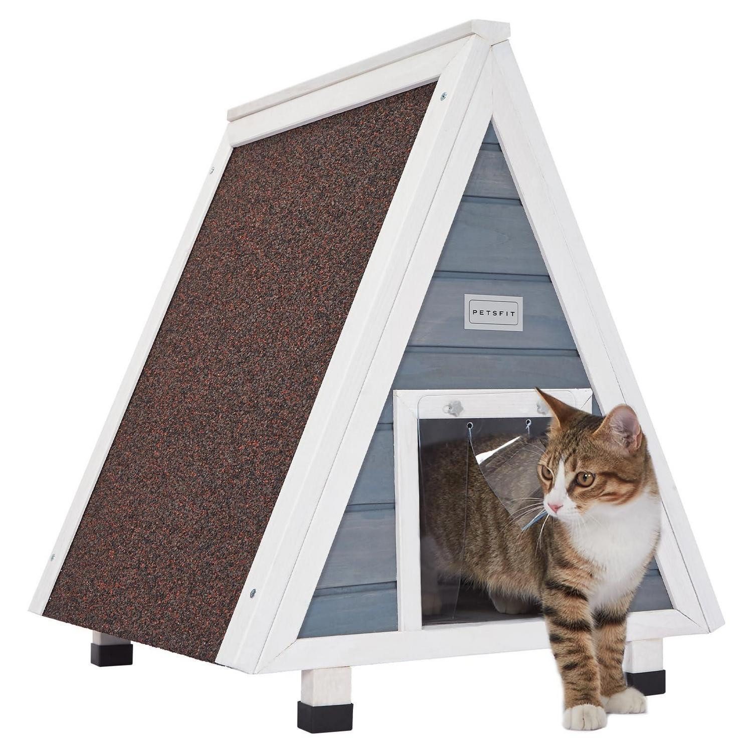LuxusKollektion Katzenhaus Katzenhaus Outdoor Grau S