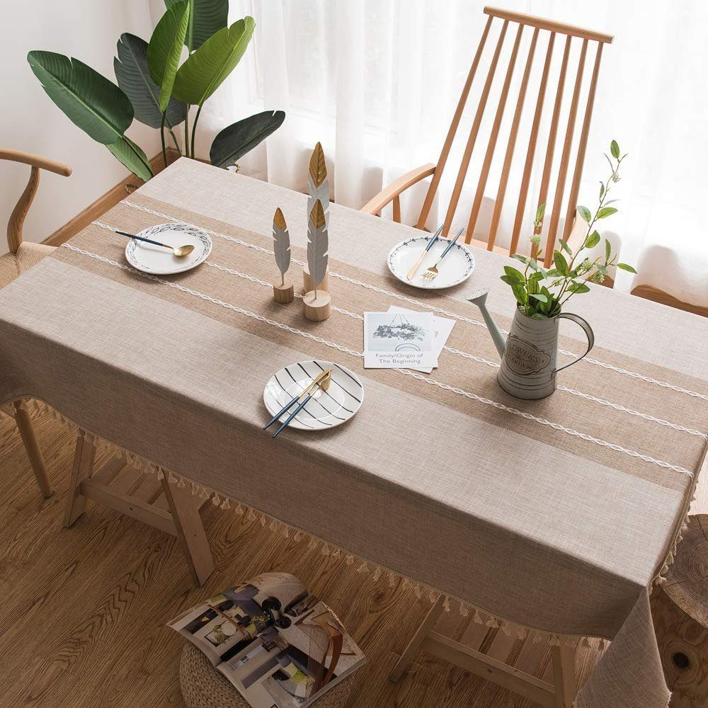 BYSURE Tischdecke (1-tlg), Tischdecke aus Baumwolle günstig online kaufen
