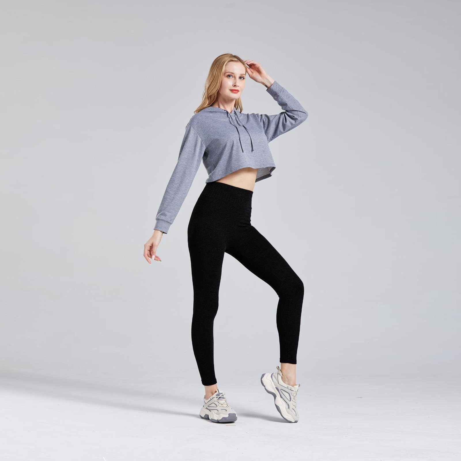 TEXEMP Thermoleggings 4er Pack Damen Thermo Leggings Hose Winter Warm Innen günstig online kaufen