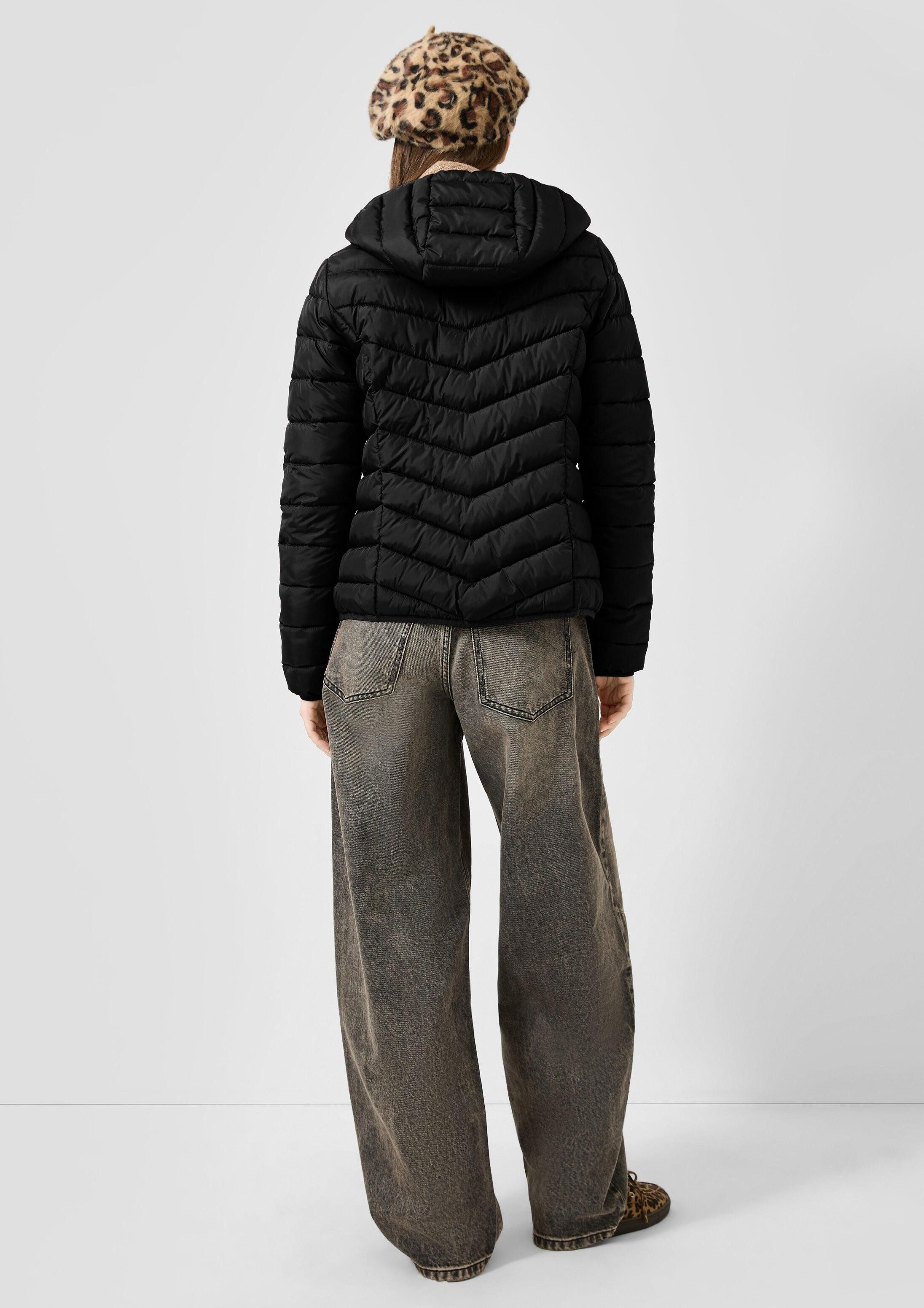 QS Funktionsjacke Outdoor-Jacke Leichte Steppjacke mit Kapuze – Bild 3 von 5