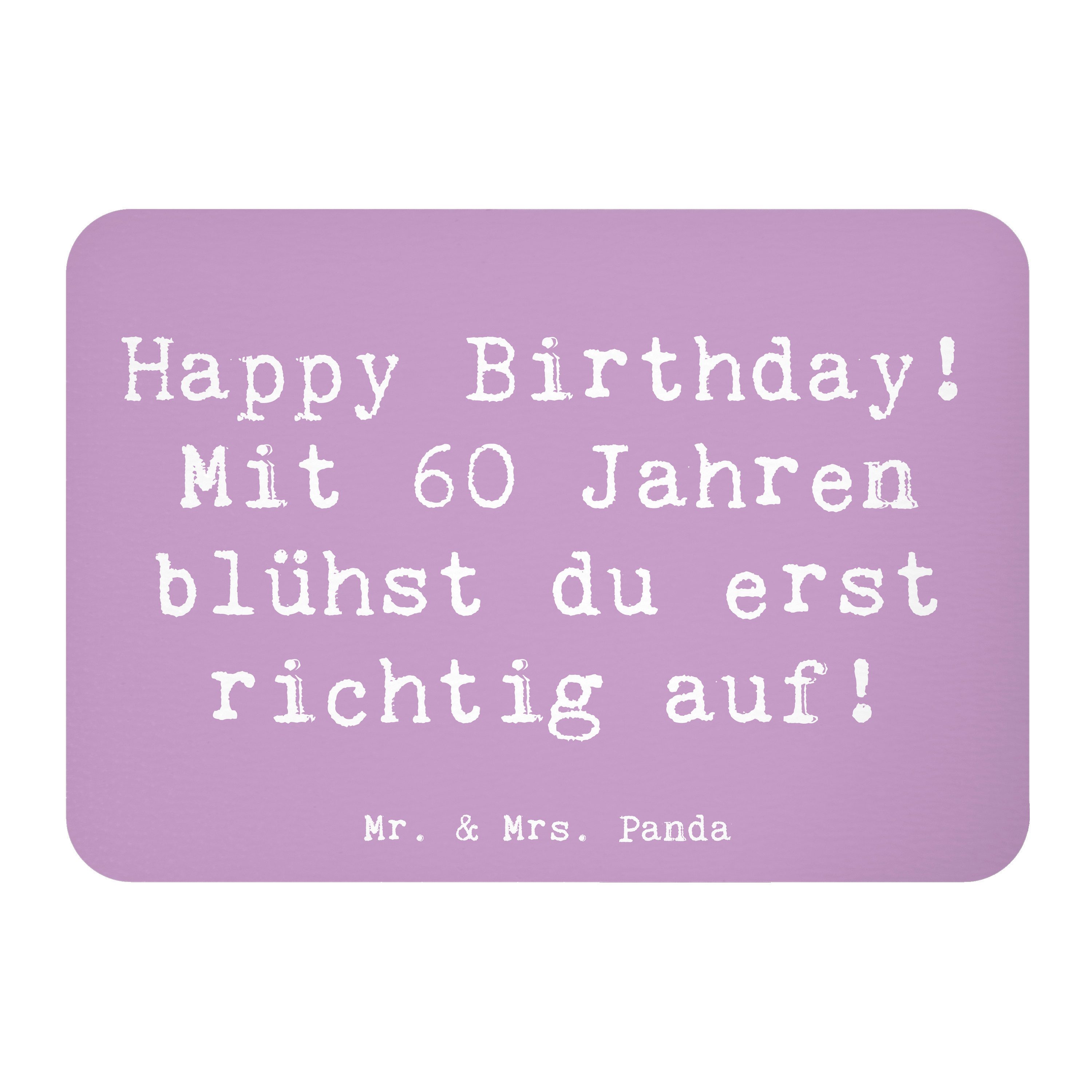 Magnet Spruch 60. Geburtstag Aufblühen - Lavendeltraum - Geschenk, sechstes