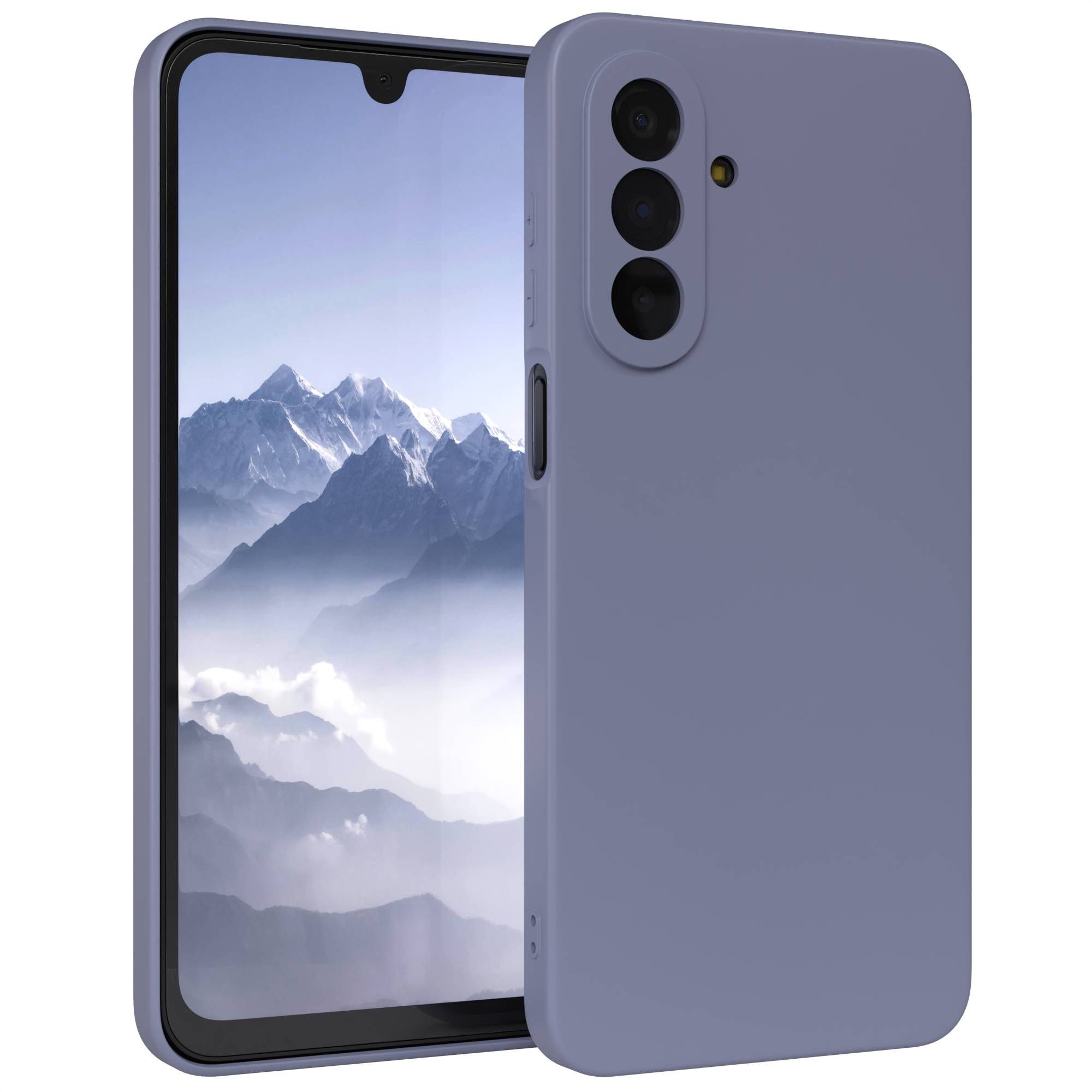 EAZY CASE Handyhülle TPU Hülle für Samsung Galaxy A17 6,7 Zoll, Silikon Schutzhülle mit Kameraschutz Matt Back Cover Soft Eis Blau